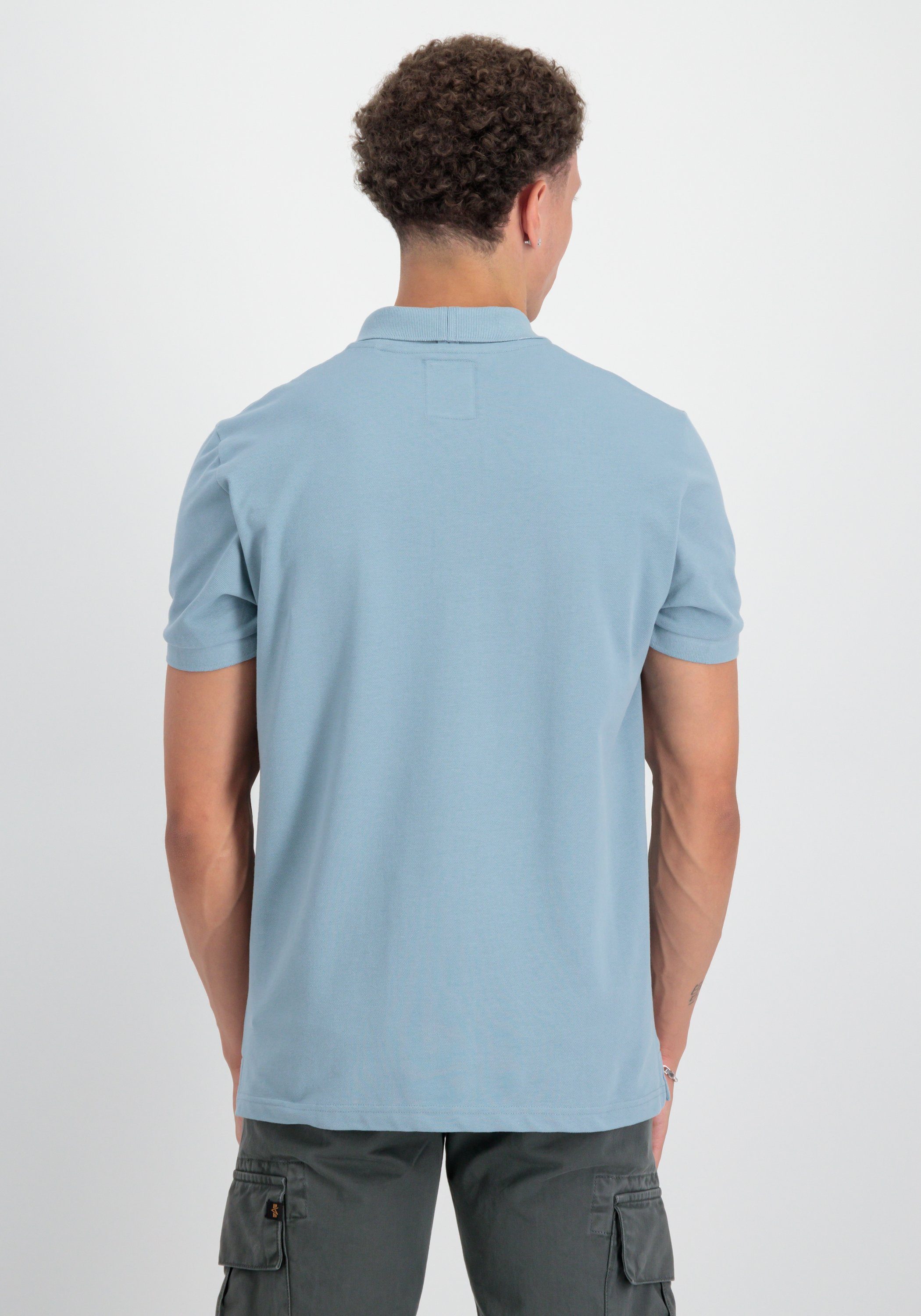 Alpha Industries Shirts Polo Alpha - Poloshirt Men greyblue Industries Polo X-Fit