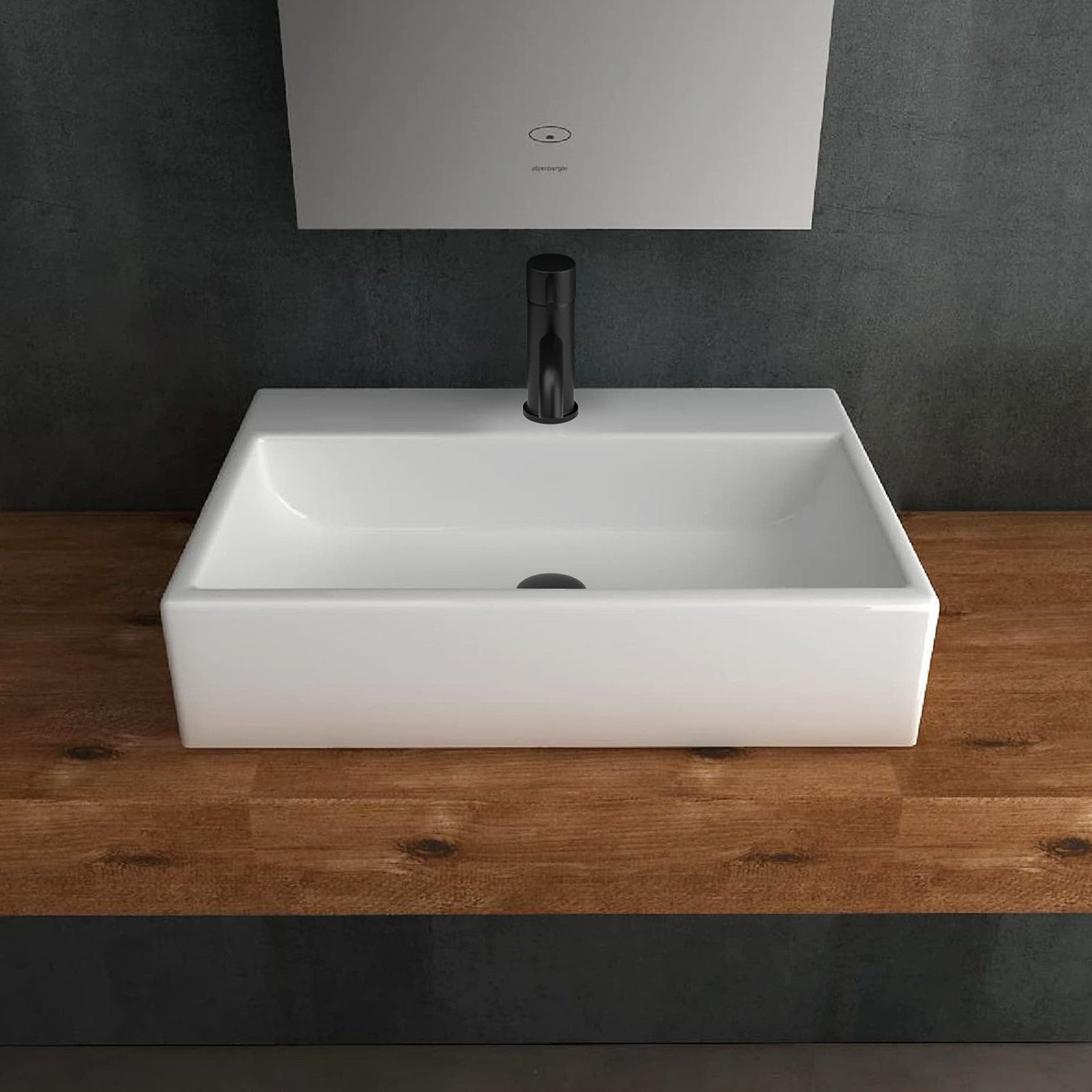 Alpenberger Waschbecken - Keramik Aufsatzwaschbecken Hängewaschbecken - Ele günstig online kaufen