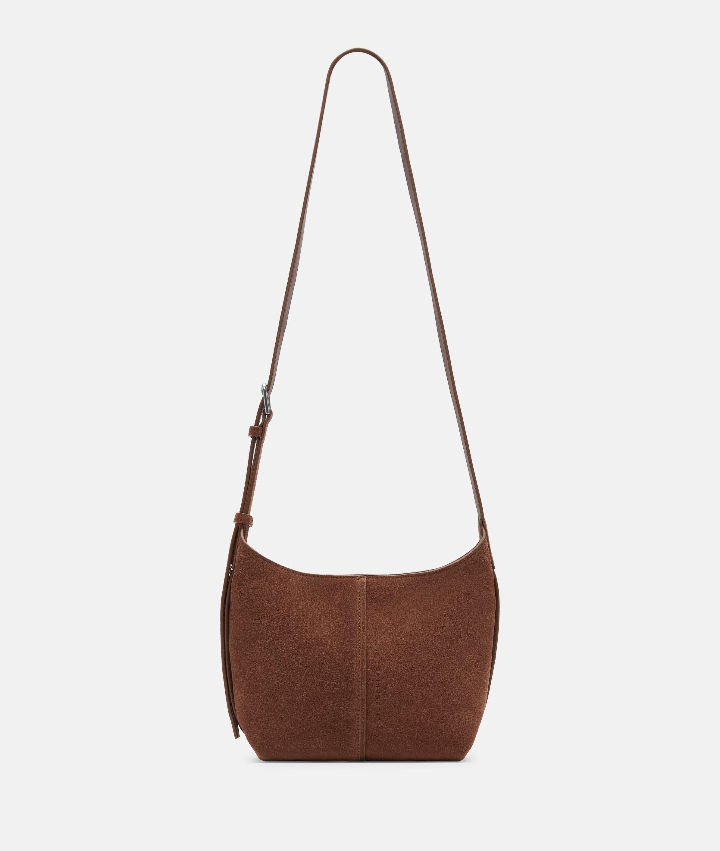 Liebeskind Berlin Umhängetasche Crossbody, Handliche Umhängetasche aus weichem Veloursleder