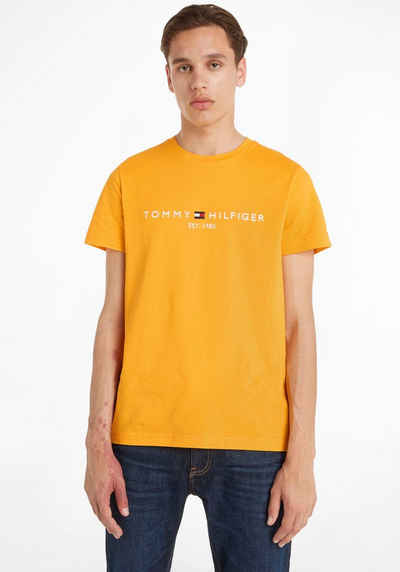 Tommy Hilfiger T-Shirt TOMMY LOGO TEE aus reiner, nachhaltiger Baumwolle