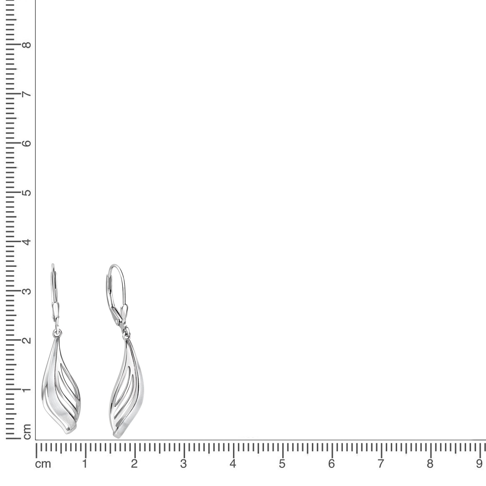 Vivance Paar Ohrhänger 925/- Sterling Silber rhodiniert glanz/matt günstig online kaufen