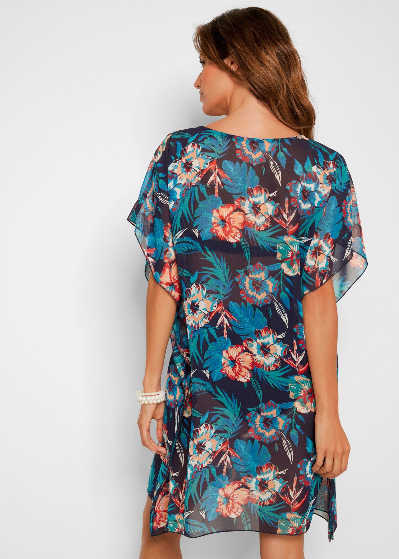 bonprix Longtunika lockere Passform, mit elastischem Bund auf der Taille, aus Polyester