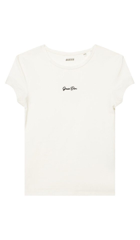 Guess T-Shirt ALYA RIB SS TEE - Schmales Kurzarmshirt - Damen T-Shirt