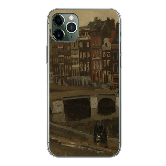MuchoWow Handyhülle Das Rokin in Amsterdam - Gemälde von George Hendrik Breitner Handyhülle Apple iPhone 11 Pro Max Smartphone-Bumper Print Handy