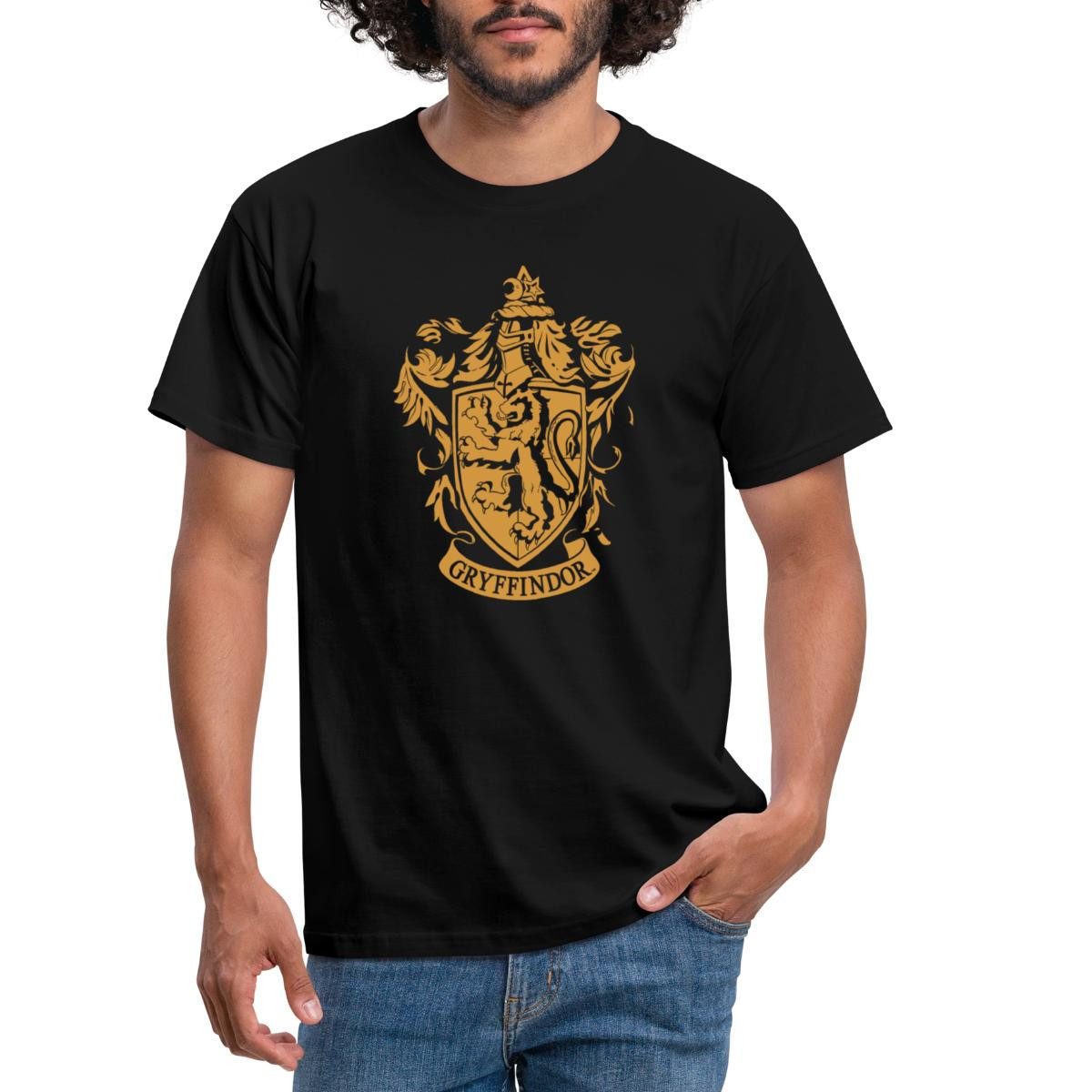 Spreadshirt T-Shirt Harry Potter Haus Gryffindor Wappen Logo Männer T-Shirt (1-tlg)