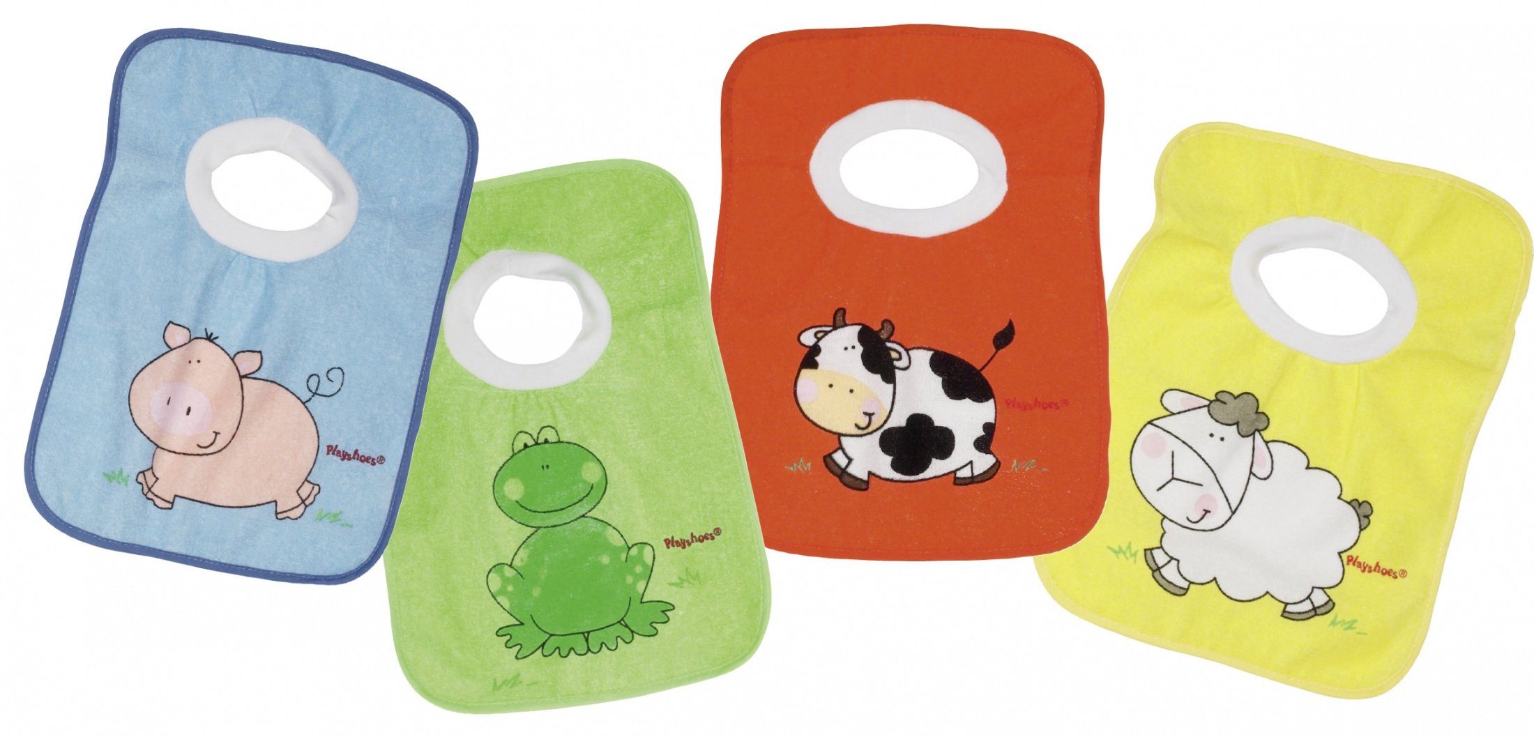 Playshoes Lätzchen Schlupf-Lätzchen 4er Pack