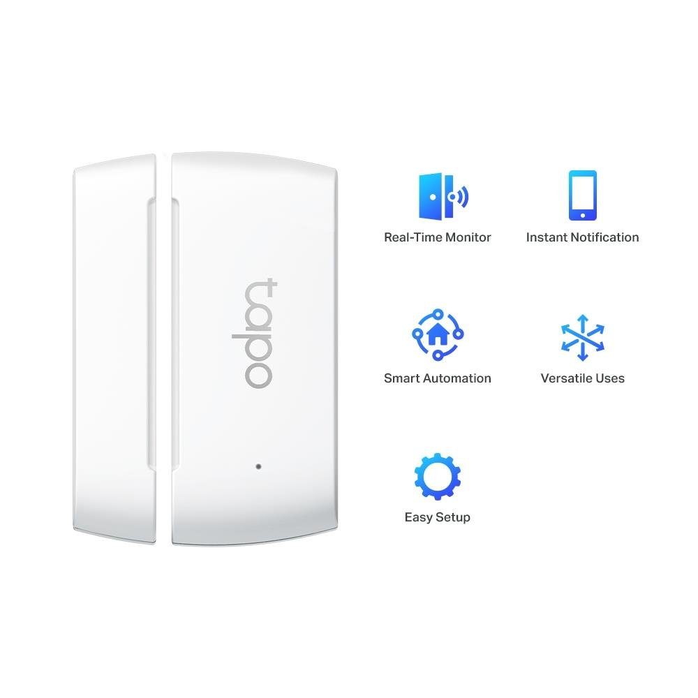 tp-link Tapo T110 Smarter Kontaktsensor Smart-Home-Zubehör, für Fenster und Türen Echtzeit-Benachrichtigung
