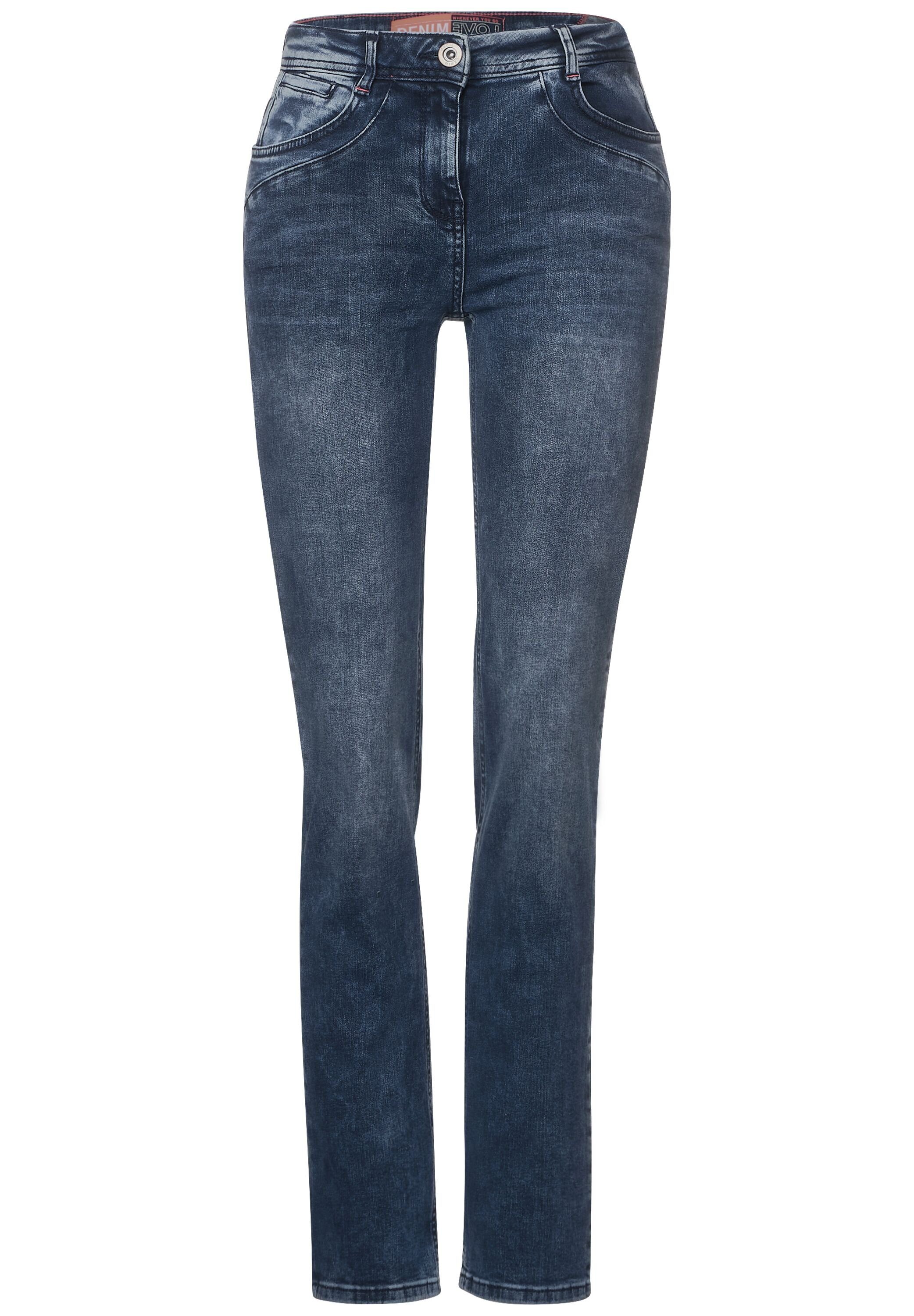 High Waist Slim-fit-Jeans Cecil