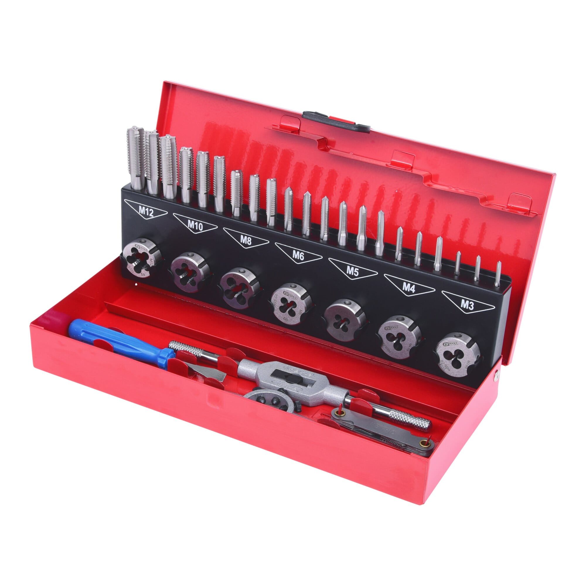 KS Tools Gewindeschneider KS Tools HSS Co Gewindeschneidwerkzeug-Satz, 32-teilig