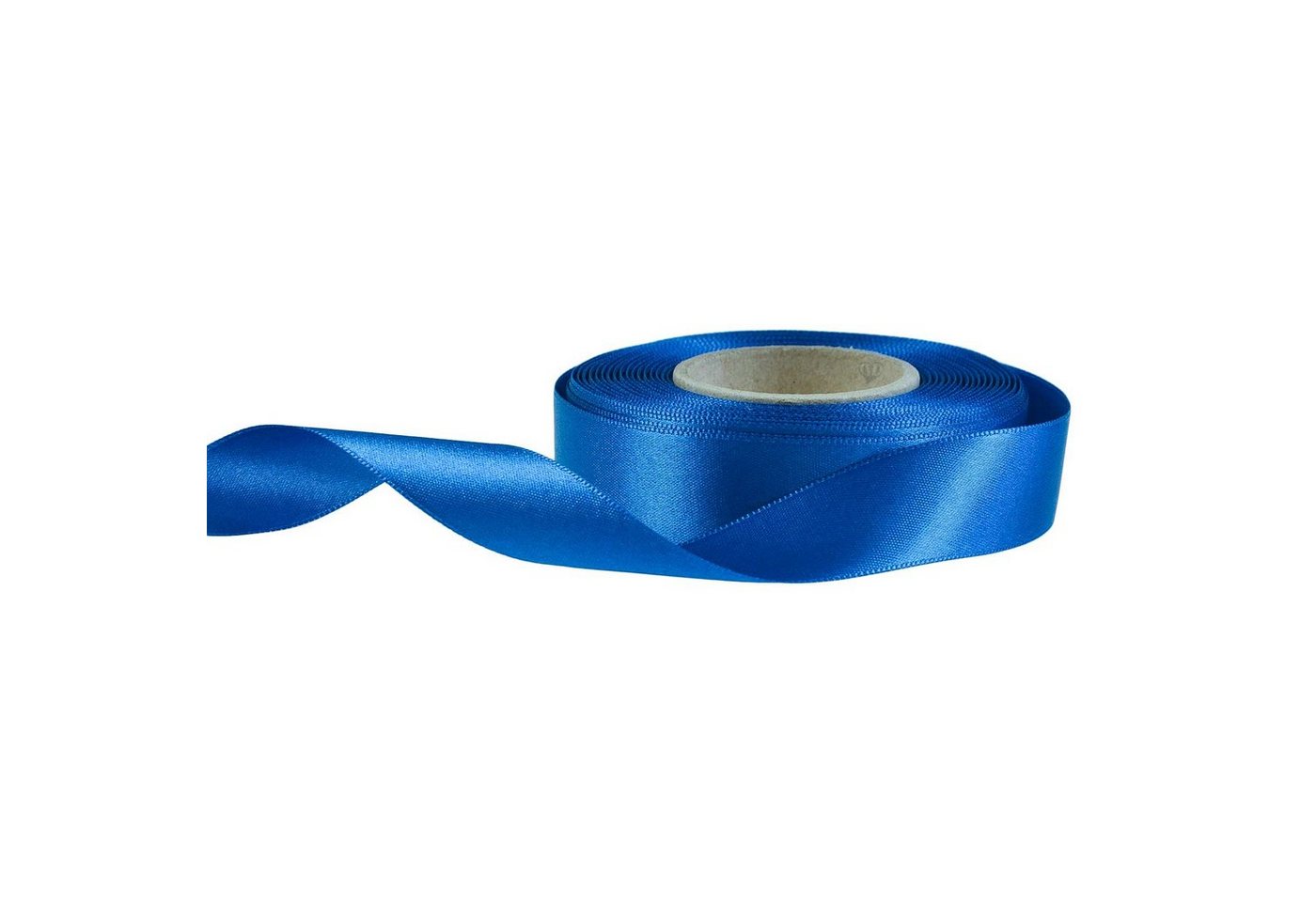 Thumbnail - maDDma Geschenkband 20m Satinband beidseitig 24mm, Dekoband Geschenkband, blau