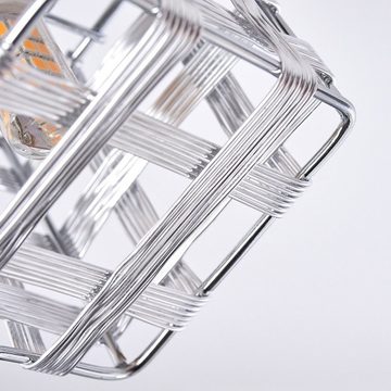 hofstein Deckenleuchte »Pupafratta« moderne Deckenlampe aus Metall in Silber/Chrom, ohne Leuchtmittel, Leuchte mit verstellbaren Strahlern und Lichteffekt, 2xG9