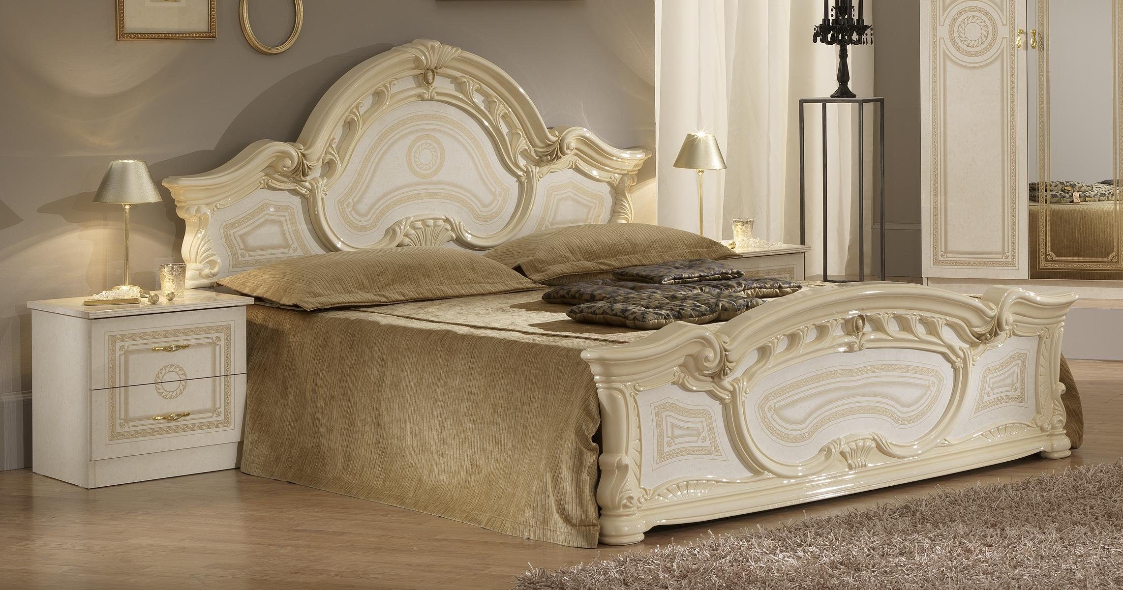 JVmoebel Bett, Hochwertiges Luxus Bett Design Doppel Holz Ehe 160x200cm Neu