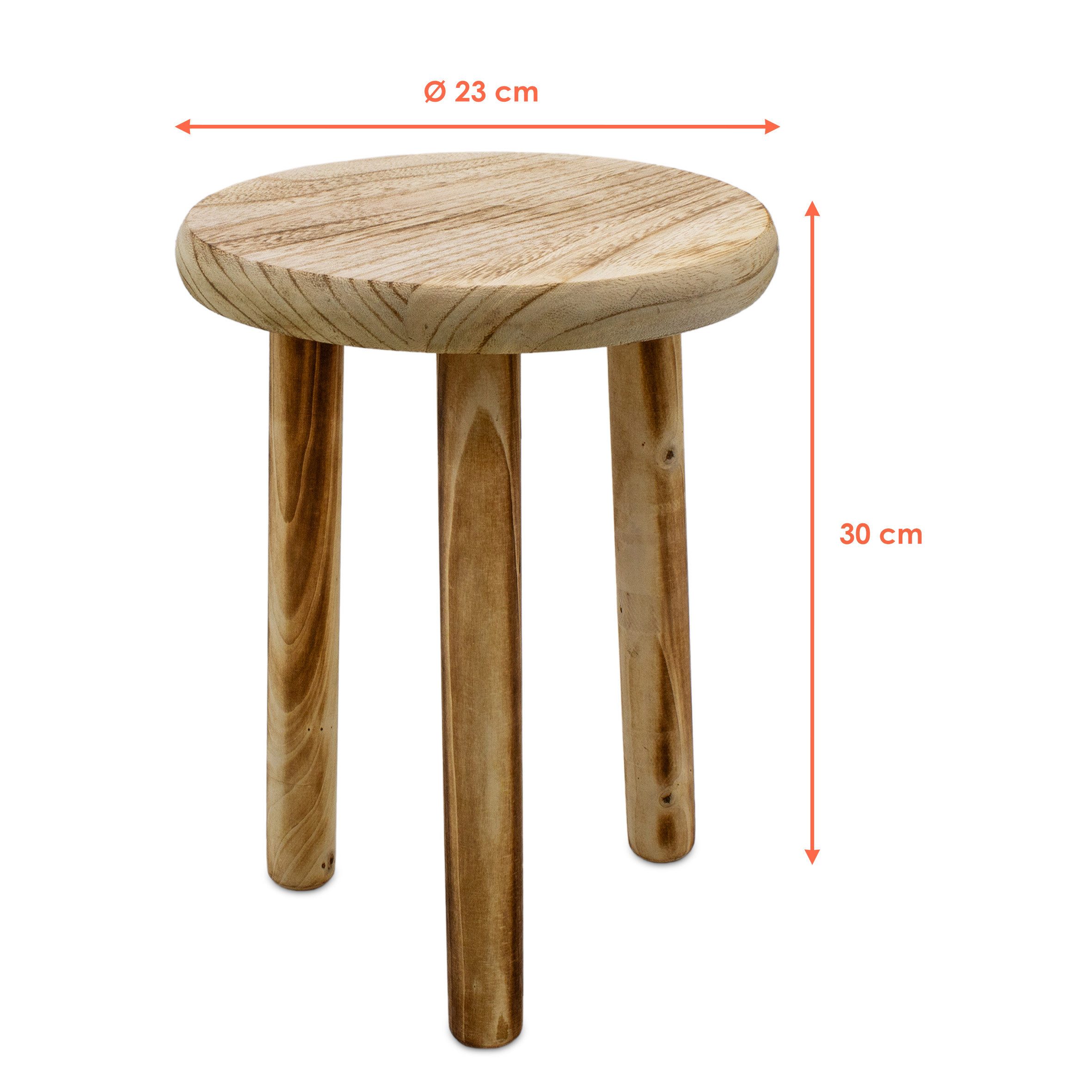Spetebo Blumenhocker aus Holz geflammt mit günstig online kaufen
