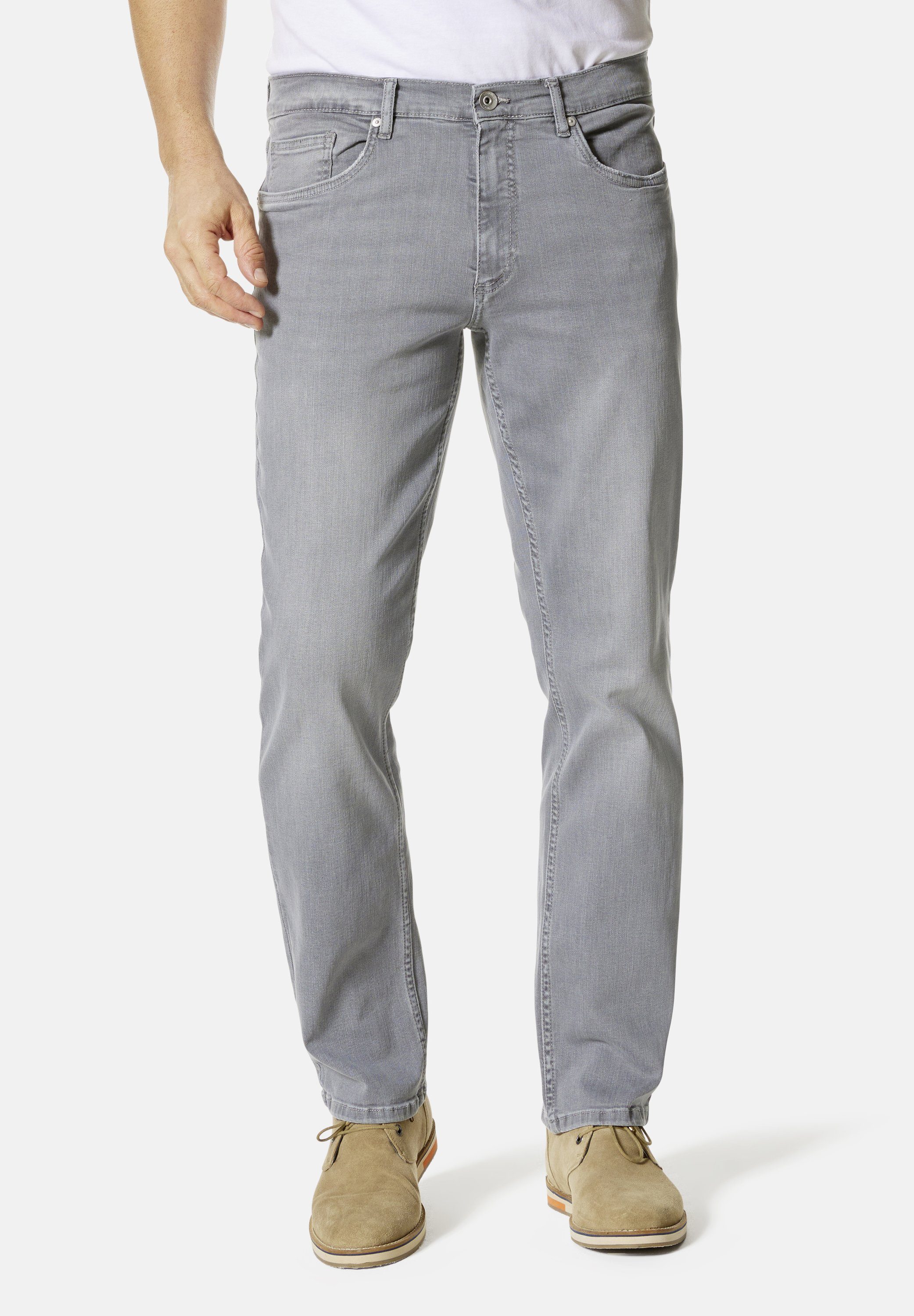 Stooker Men 5-Pocket-Hose Frisco Denim Straight Fit Men (1-tlg) grey denim