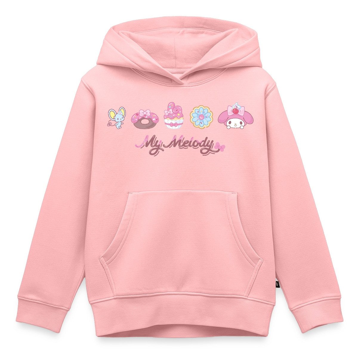 Spreadshirt Hoodie My Melody Mit Flat Und Gebäckstücken Kinder Premium Hoodie (1-tlg)