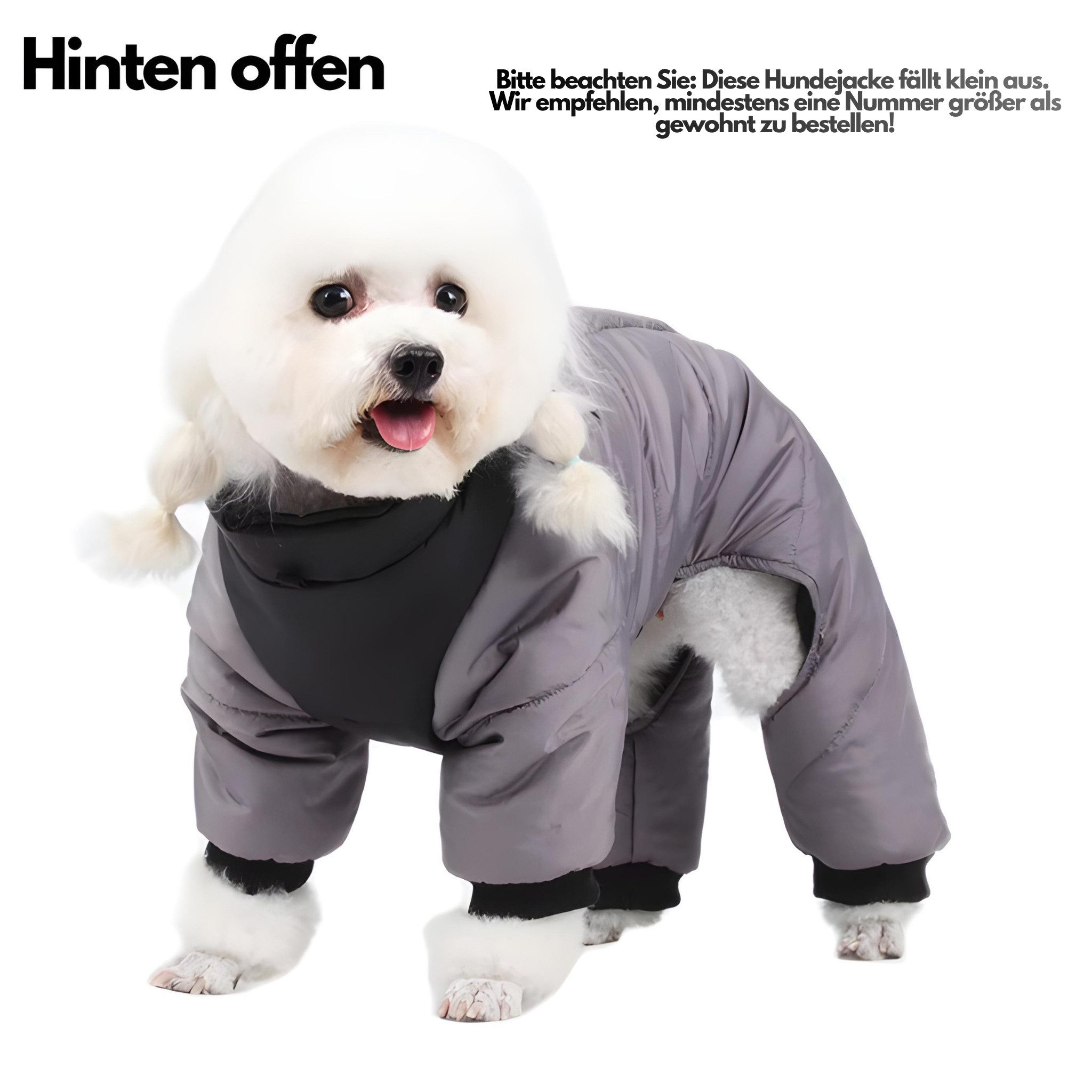 FLOCKI Pets™ Hundejacke Hundejacke Winterjacke mit Leinenhaken, für Hunde in verschiedenen Größen, wasserabweisend