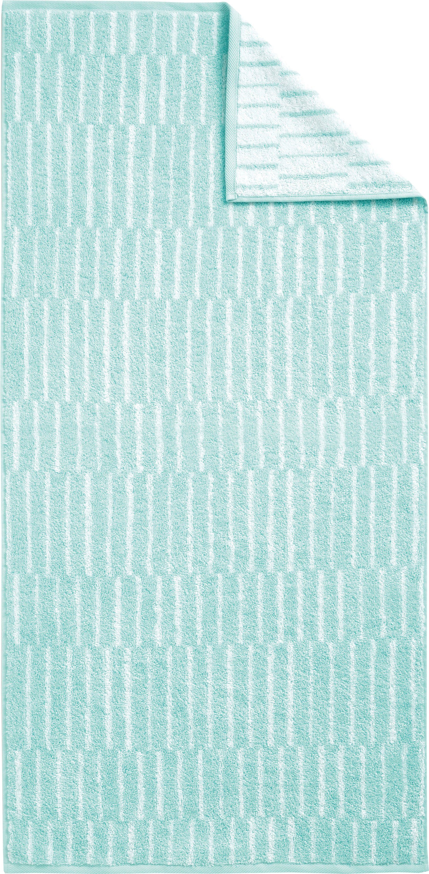 Dyckhoff Handtuch Set »Cool Mint Panels«, Set, 3 tlg., Walkfrottier, 2 Hand günstig online kaufen