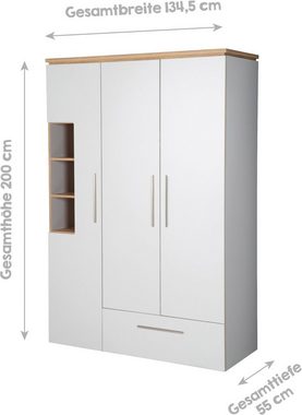 roba® Kleiderschrank Tobi, 3-türig, Kinderkleiderschrank