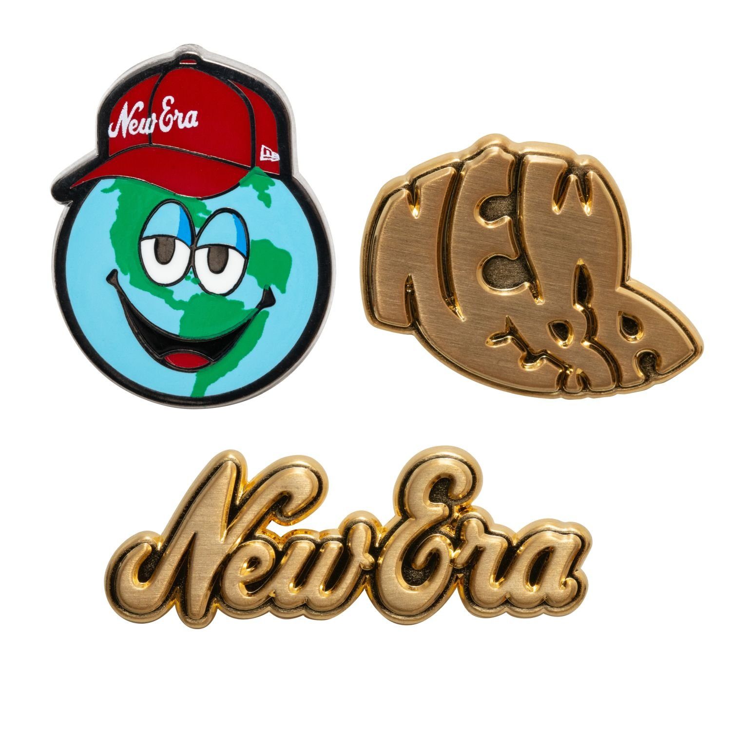New Era Pins Universal Schmuck Caps PIN BADGE 3er Set