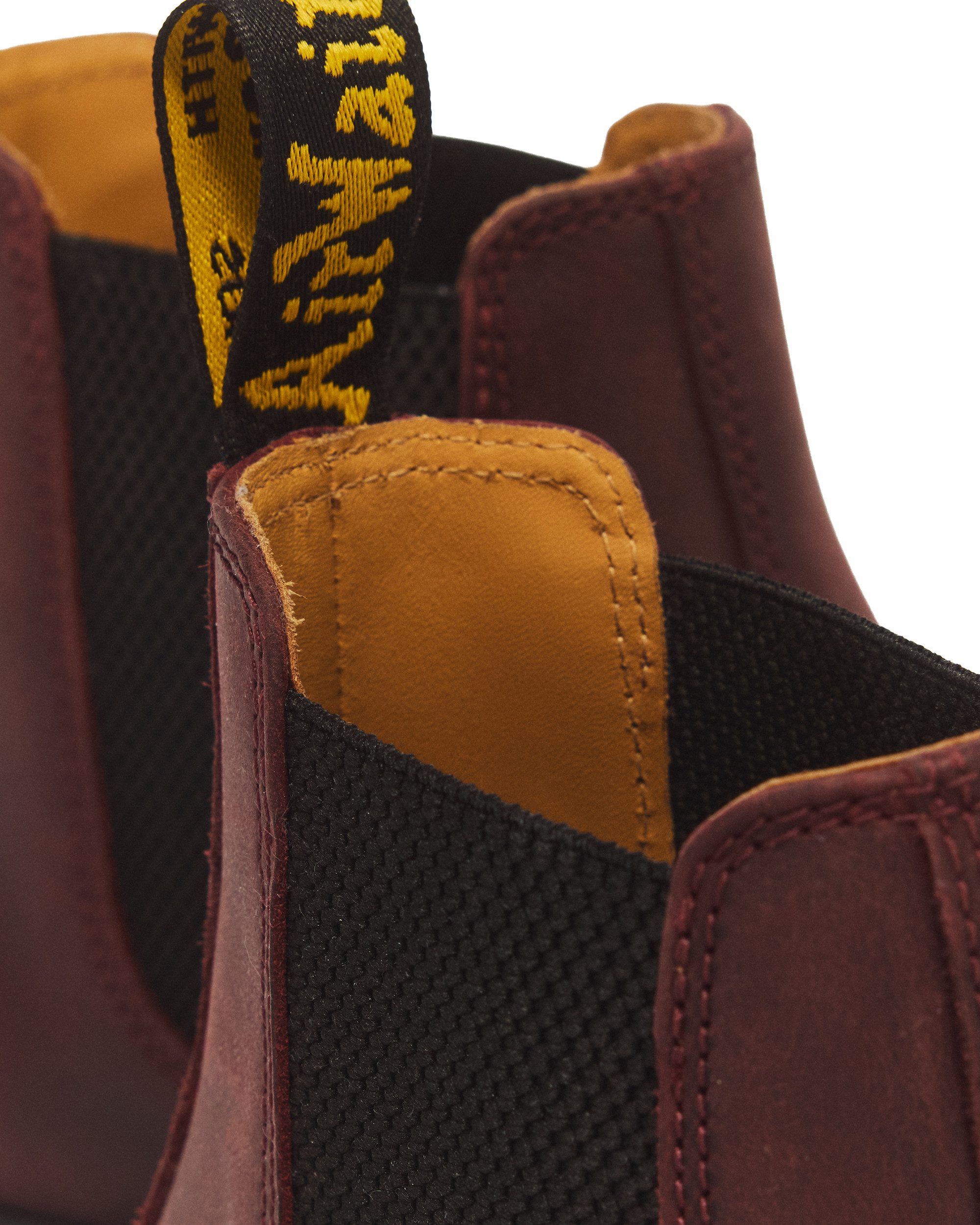 DR. MARTENS Chelseaboots Blockabsatz, Stiefelette mit Stretcheinsätzen