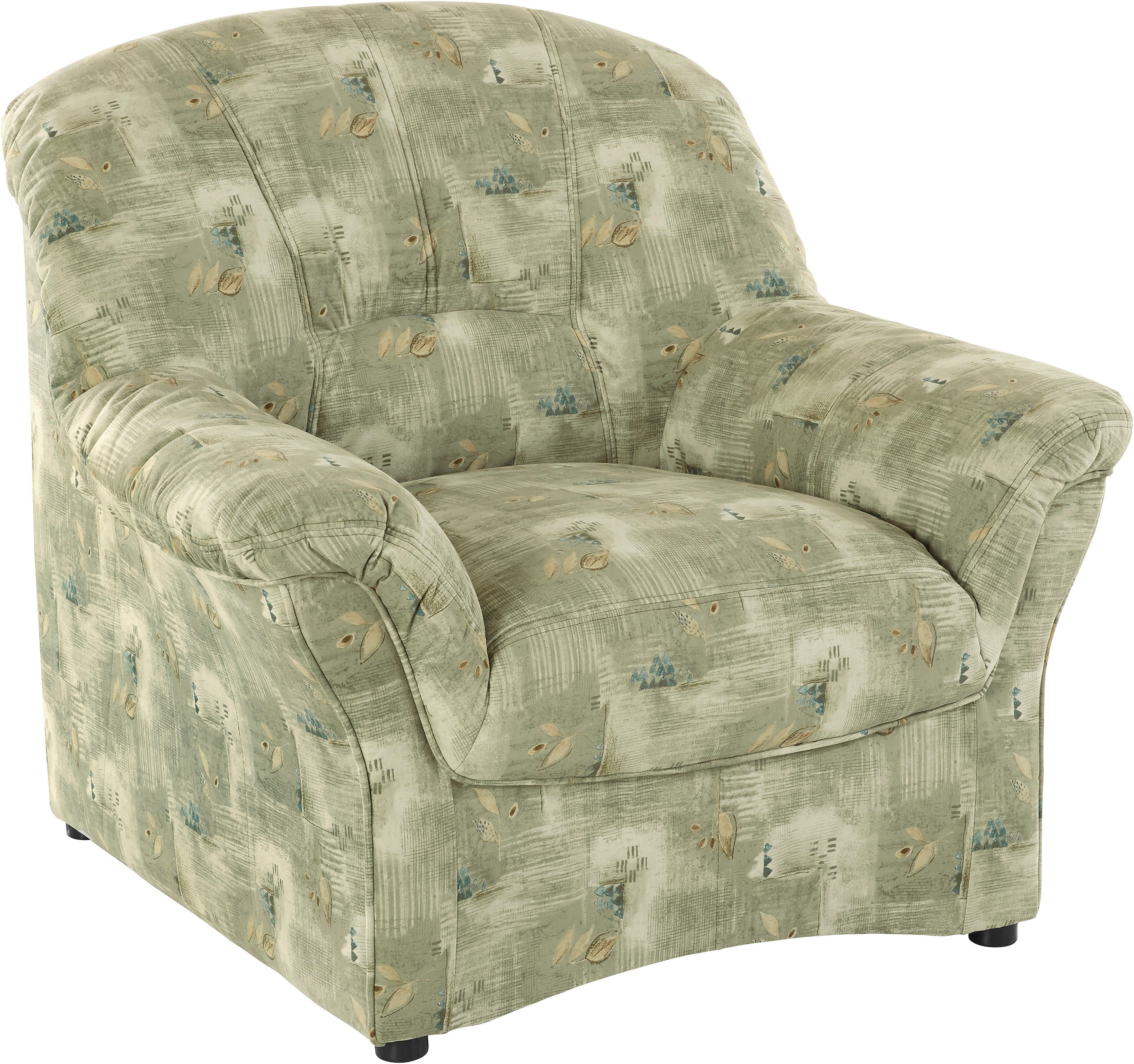 DOMO collection Sessel Bahia belastbar bis 140kg/ Sitz, Breite 102cm, Federkern, Microfaser MELROSE®, mocca – Bild 3 von 5