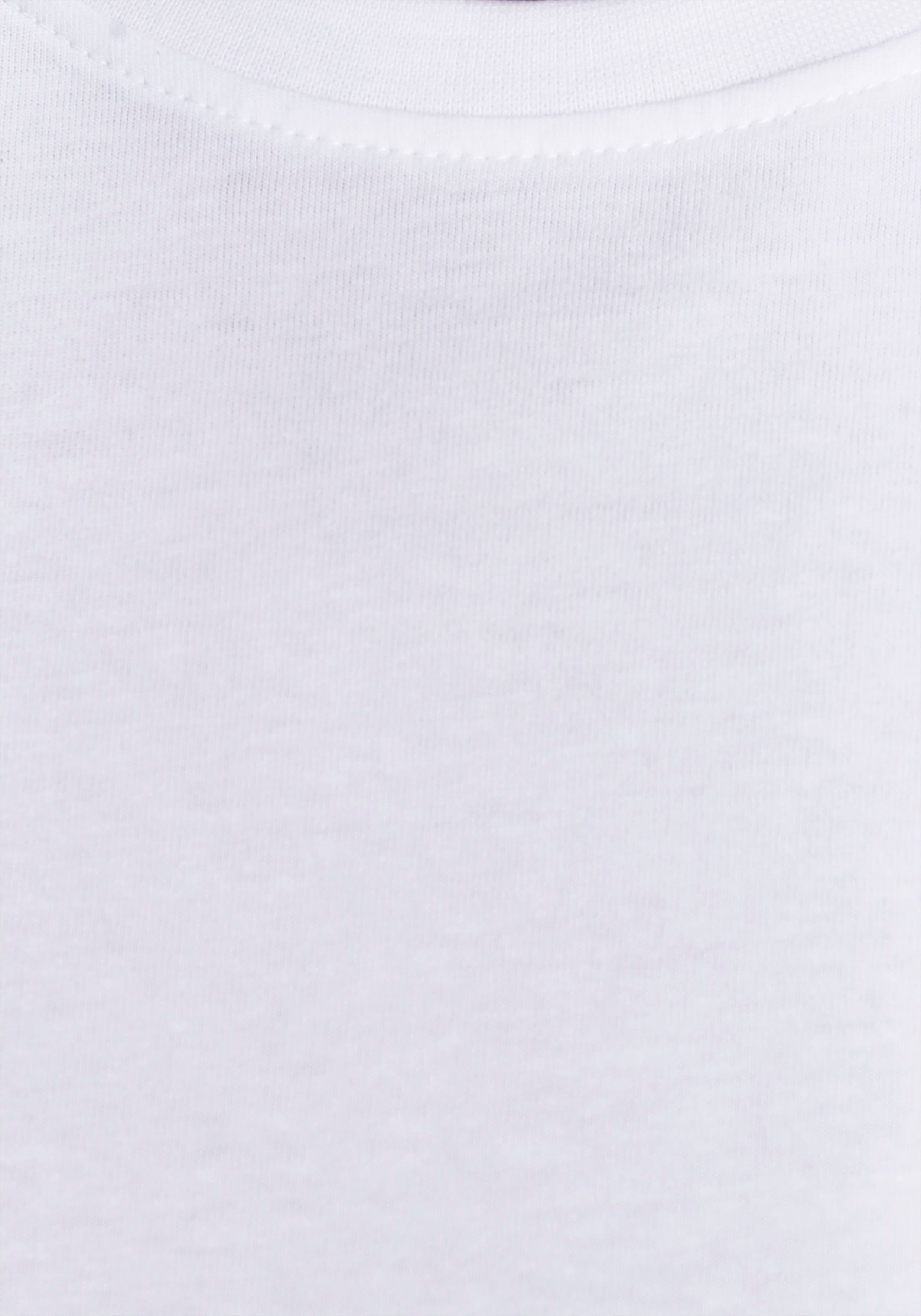 aus AJC 3-tlg., reiner Baumwolle 3er-Pack) T-Shirt (Set, weiß