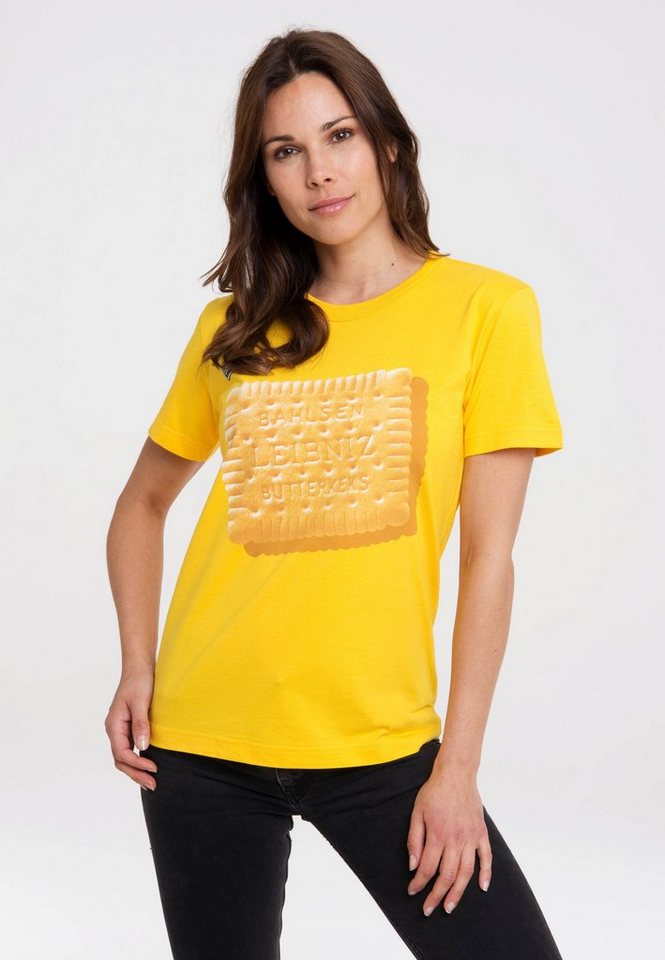 LOGOSHIRT T-Shirt Leibniz Keks mit lizenziertem Print