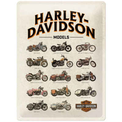Nostalgic-Art Metallschild Blechschild 30 x 40 cm - Harley Davidson - Model Chart
