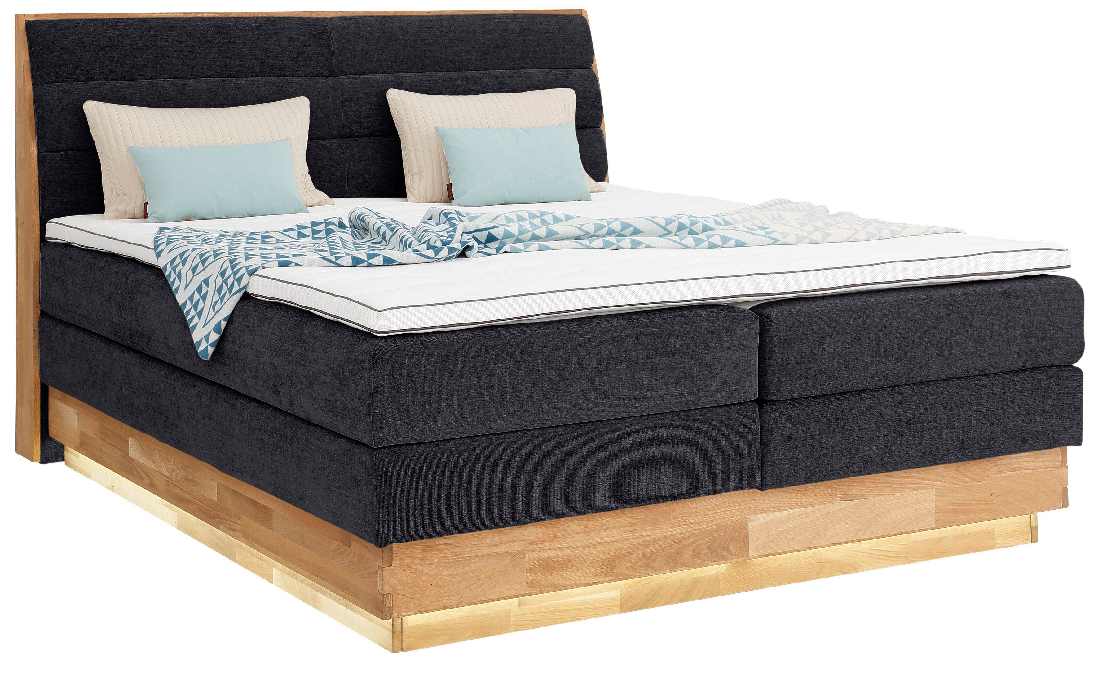 OTTO products Boxspringbett, LED-Beleuchtung, mit zertifizierten, günstig online kaufen