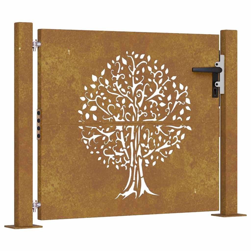 vidaXL Gartentor Gartentor 105x80 cm Cortenstahl günstig online kaufen