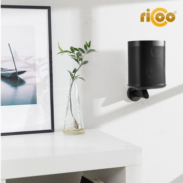 RICOO LH054 Lautsprecher-Wandhalterung, (1-tlg., Wandhalter für SONOS ONE, SL & Play:1 Lautsprecher schwenkbar neigbar)