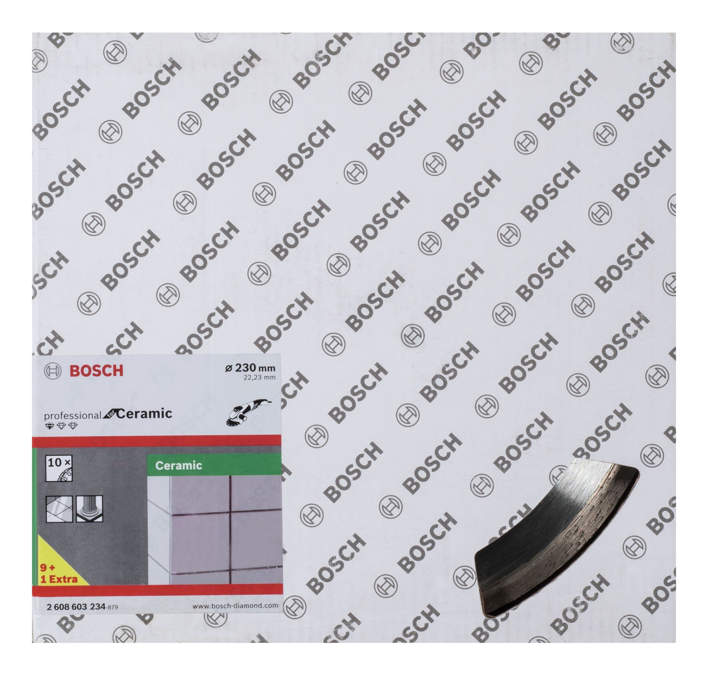 Thumbnail - BOSCH Trennscheibe, Ø 230 mm, (10 Stück), Standard for Ceramic Diamanttrennscheibe - 230 x 22,23 x 1,6 x 7 mm