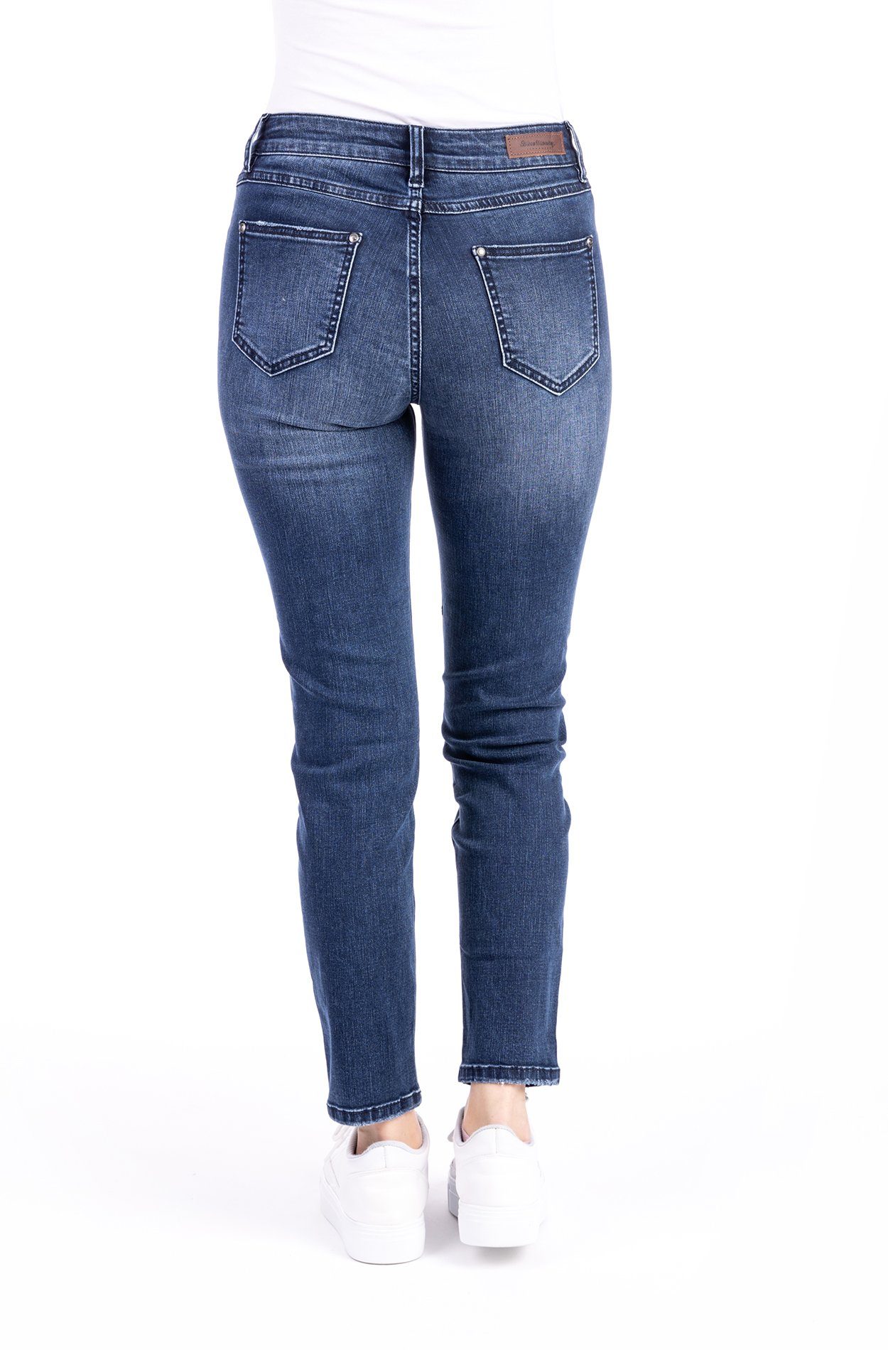 Blue Monkey 5-Pocket-Jeans Hannah fit Mom Cropped