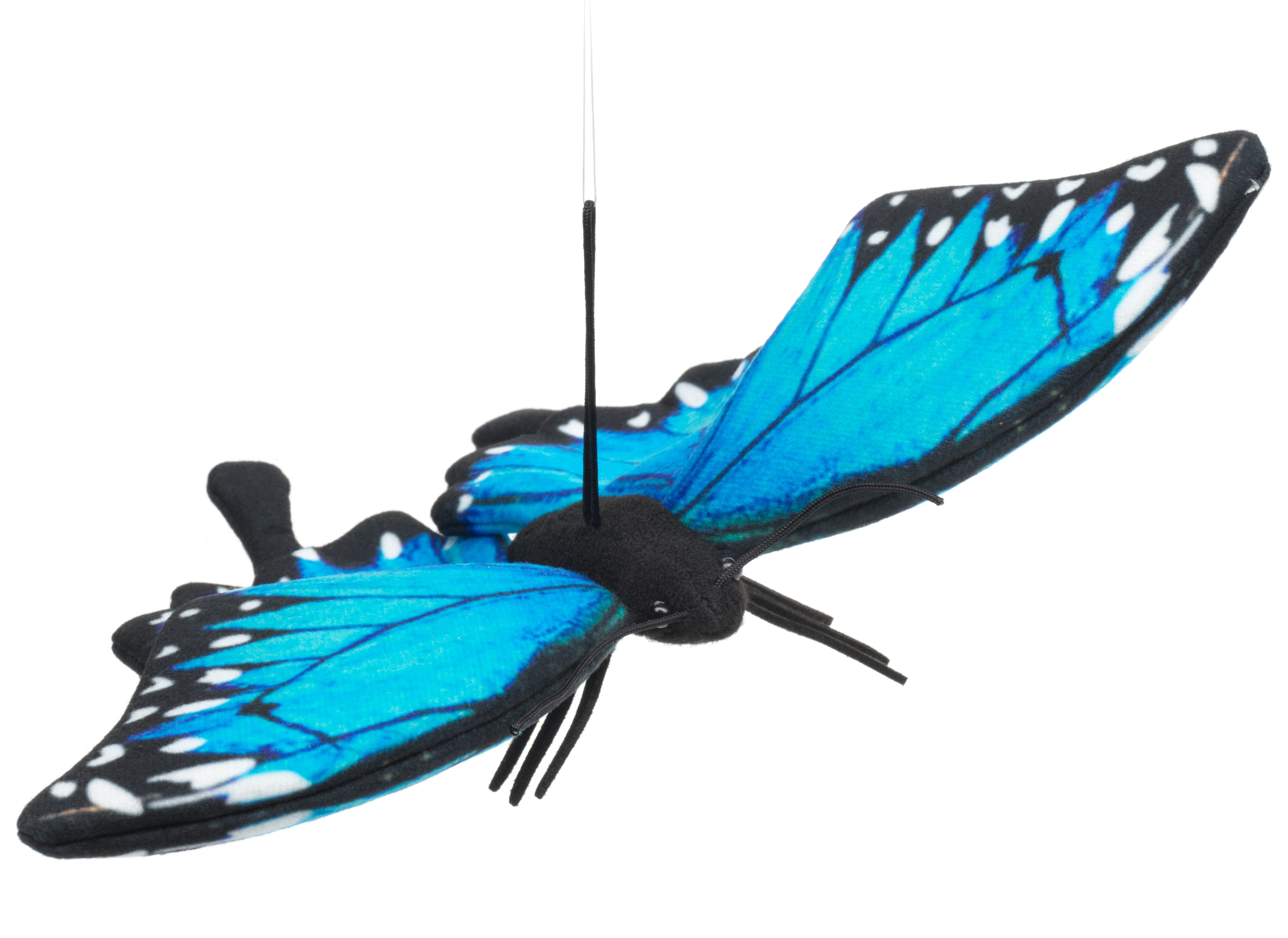Uni-Toys Kuscheltier Schmetterling (mit Schlaufe) - Verschiedene Farben - Plüschtier, zu 100 % recyceltes Füllmaterial