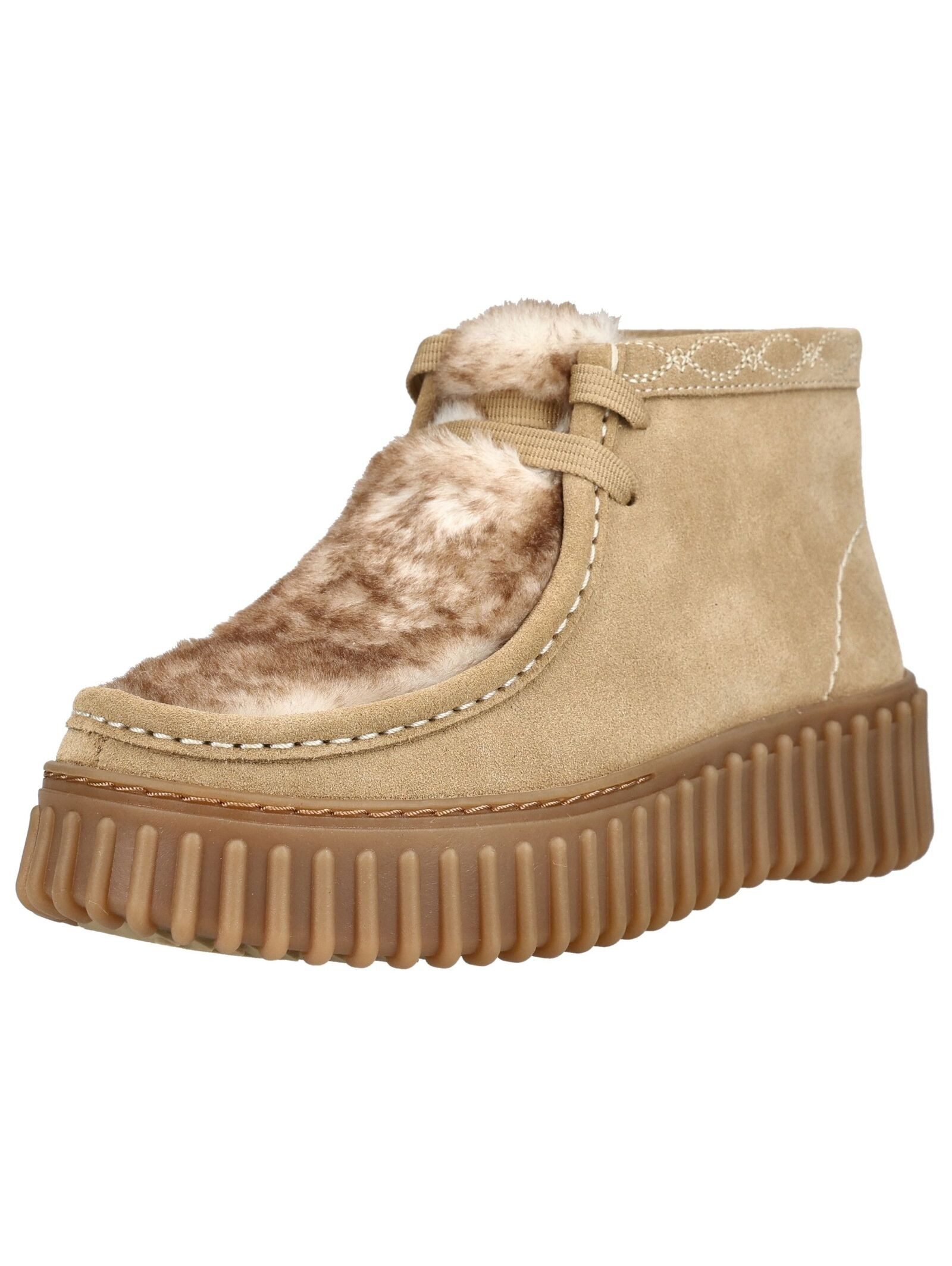 Clarks Clarks Stiefelette Veloursleder Plateaustiefelette