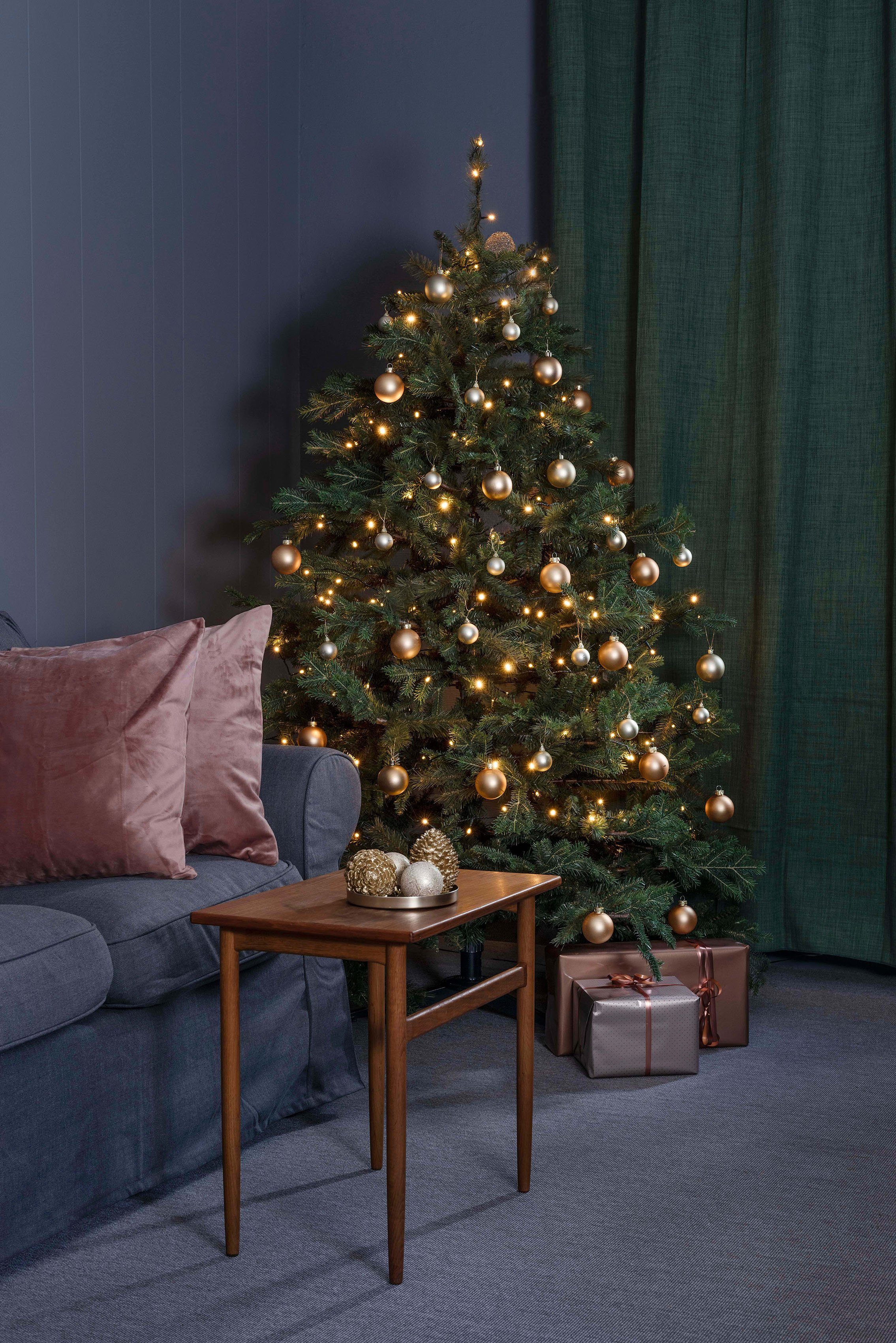 KONSTSMIDE LED-Lichterkette Weihnachtsdeko, 200-flammig, Micro LED, verschweißt, APP-gesteuert (Android & IOS), 200 Dioden