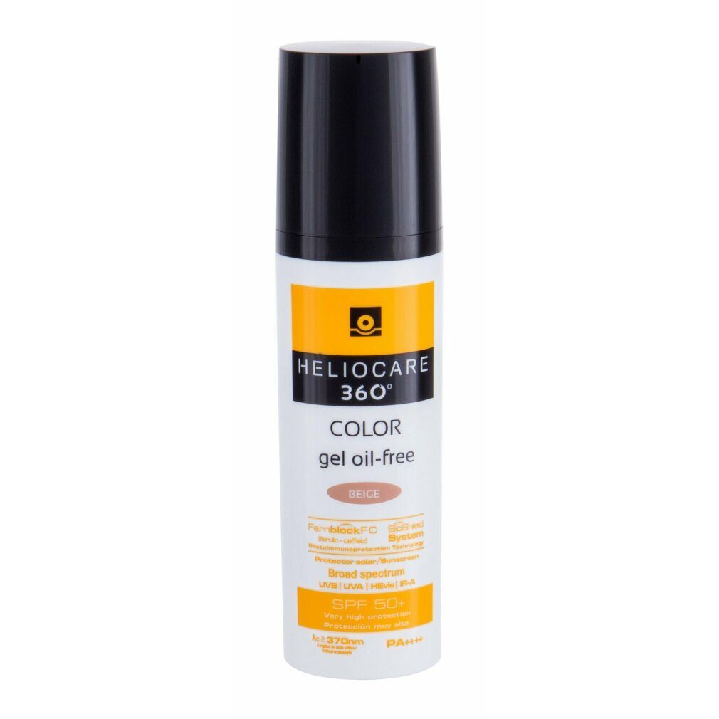 Heliocare Sonnenschutzcreme 360o Color Gel Oil free Spf50 Beige 50ml