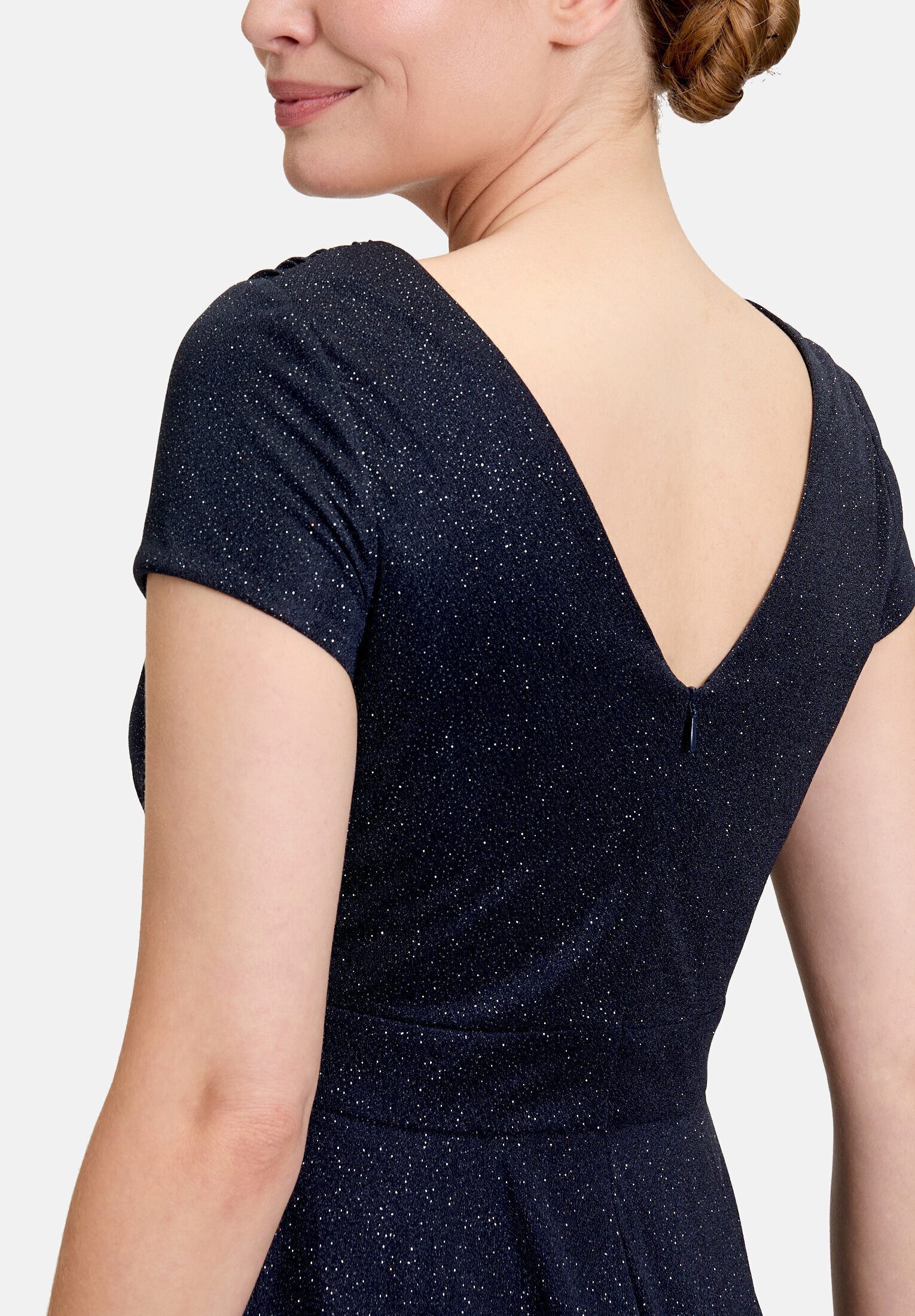 Vera Mont Cocktailkleid Damen im Glitzer-Look Stoff – Bild 4 von 5