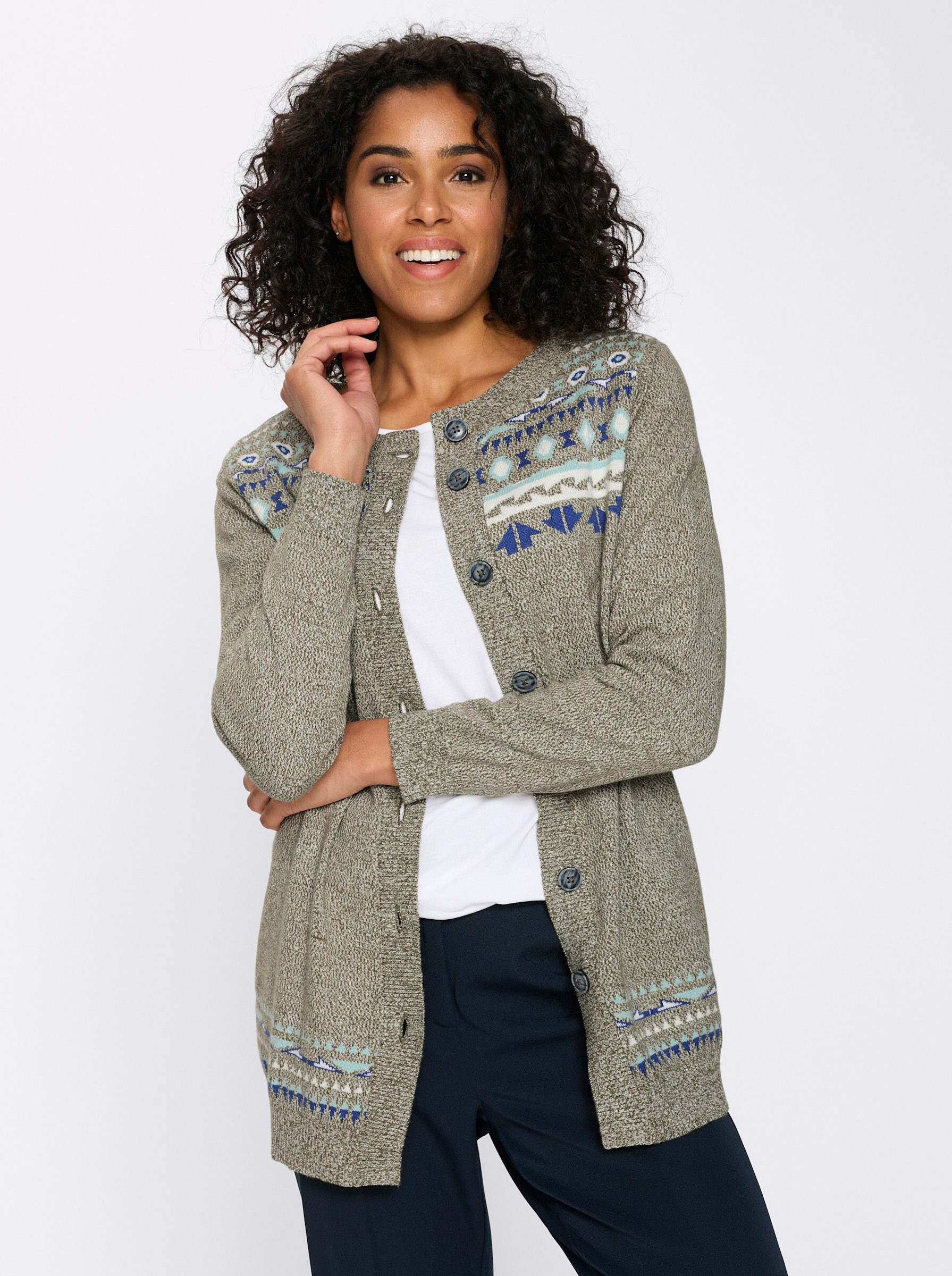Sieh an! Strickjacke Longstrickjacke . günstig online kaufen