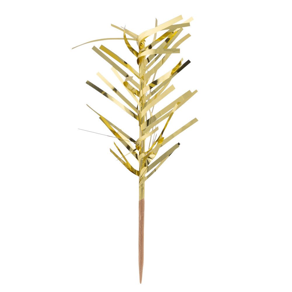 Boland Zahnseide 20 Cocktail-Spiesser - 10 cm Picker, Gold