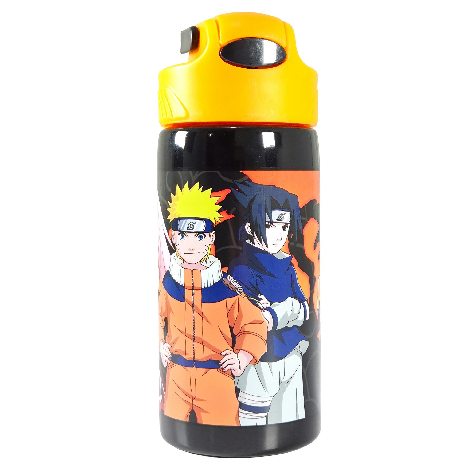 Naruto Trinkflasche Anime Naruto Shippuden Sasuke ALU - Wasserflasche Flasche 500 ml