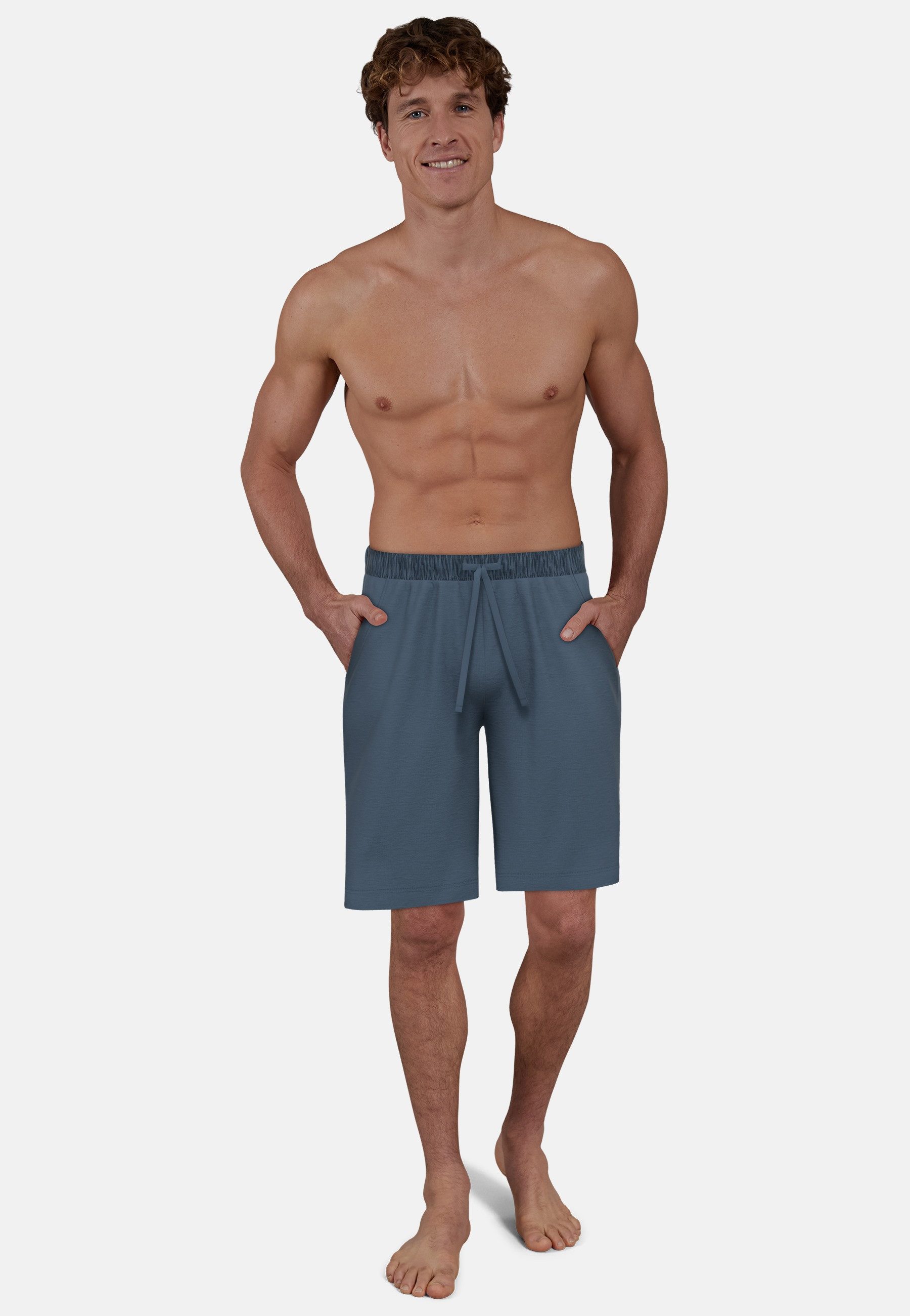 CECEBA Schlafhose CECEBA Herren Bermuda blau günstig online kaufen