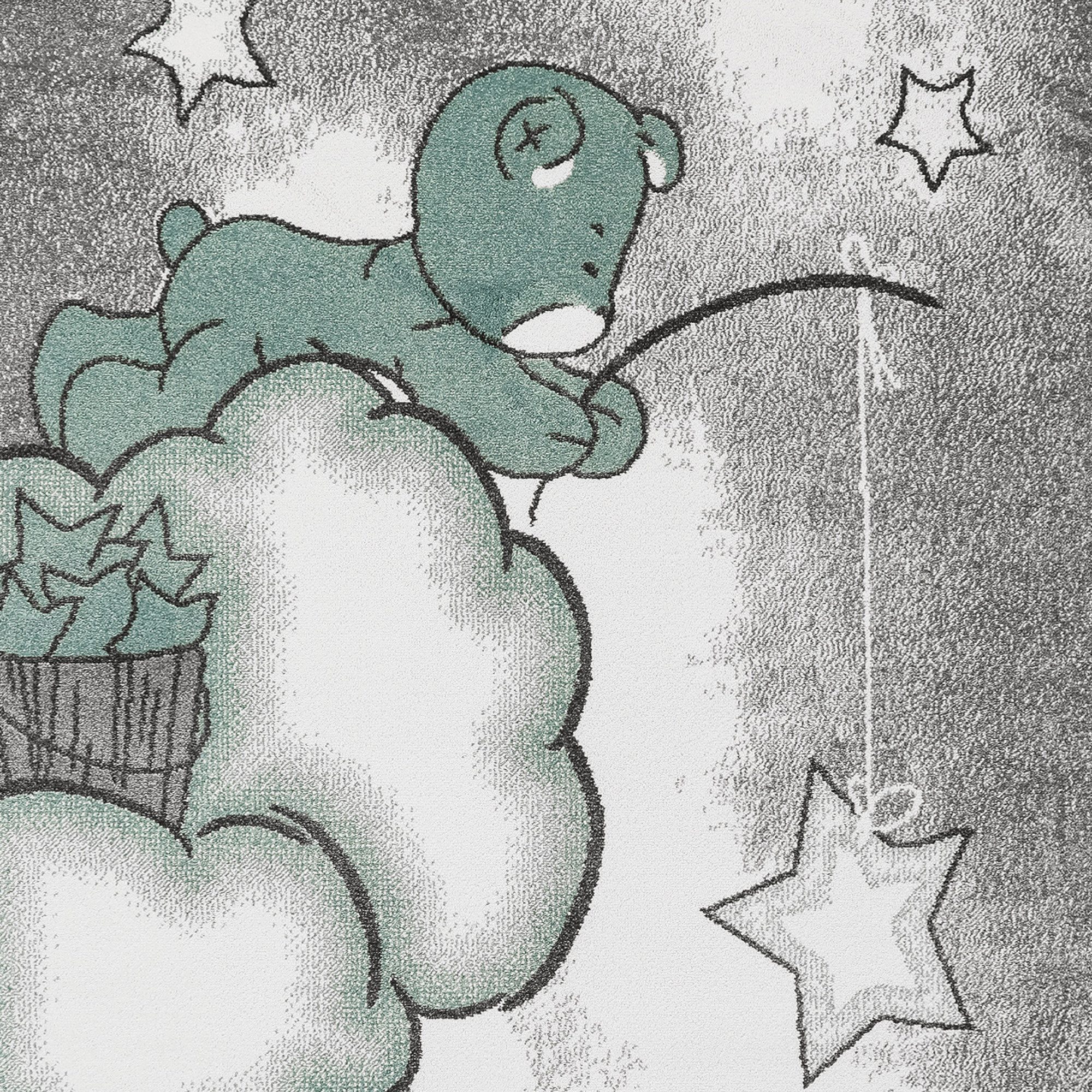 Carpettex Kinderteppich Bär Design, Läufer, Höhe: 11 mm, Kinderteppich Bär-Design Blau Baby Teppich Kinderzimmer Pflegeleicht