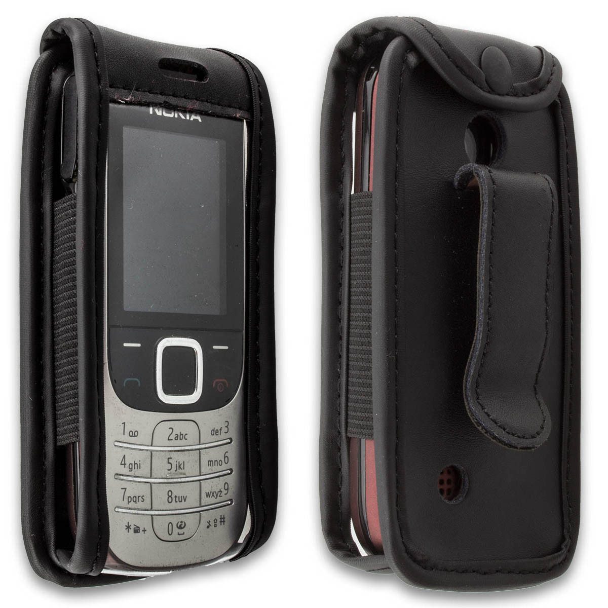 caseroxx Handytasche caseroxx Handytasche mit Gürtelclip für Nokia 2323 und, schwarz (Einzelartikel, 1-tlg., Ledertasche mit Gürtelclip)