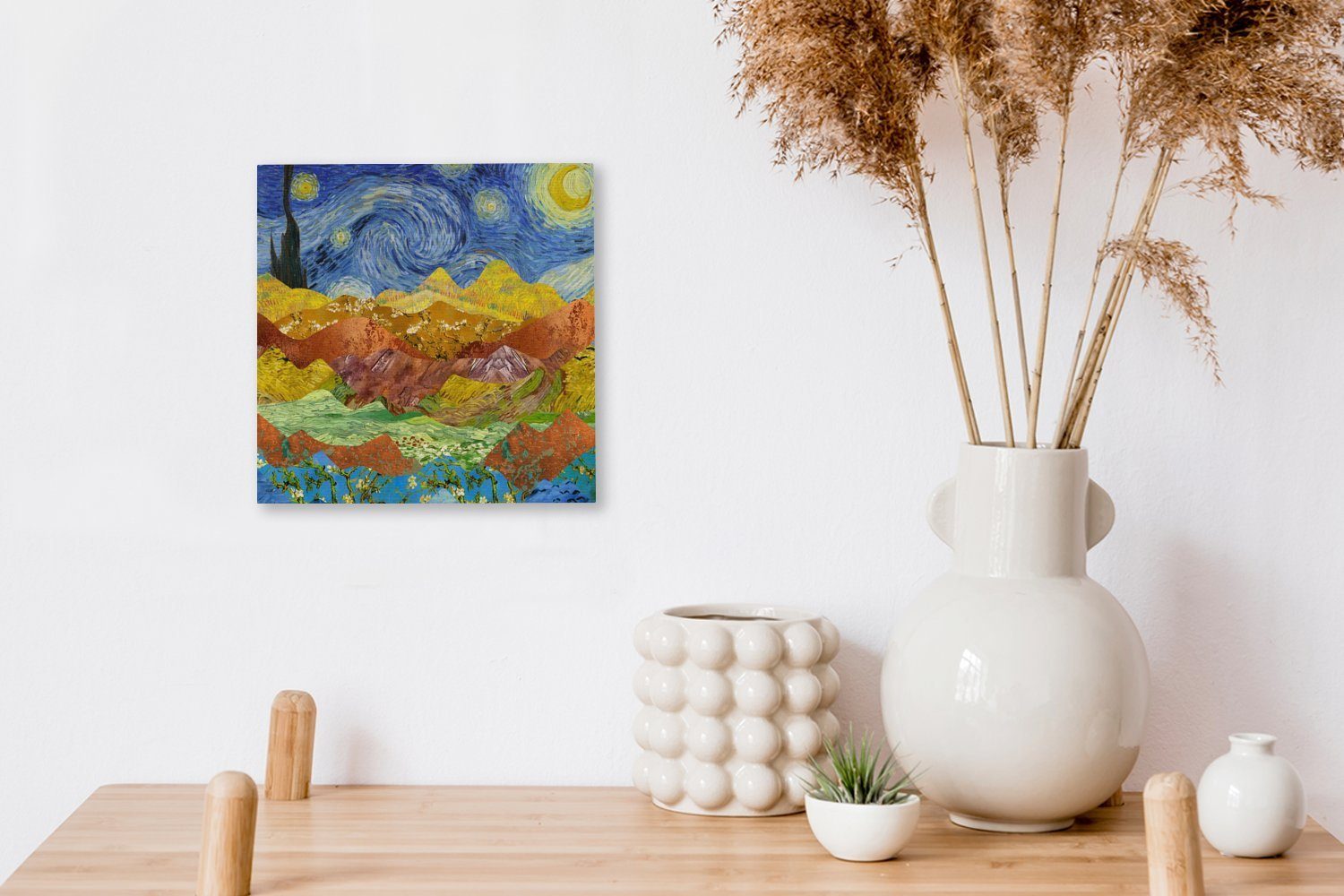 (1 Van - Gogh Wohnzimmer Schlafzimmer - für Leinwand Leinwandbild Bilder Meister, OneMillionCanvasses® Sternennacht St), Alte