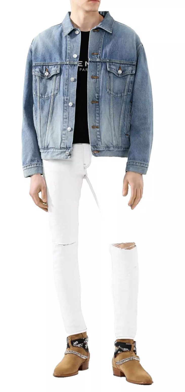 AMIRI Jodhpur Ketten Schuhe Bandana Suede Schuhe Bootsschuh Crossover-Bandana-Riemen, Silberfarbene Kette
