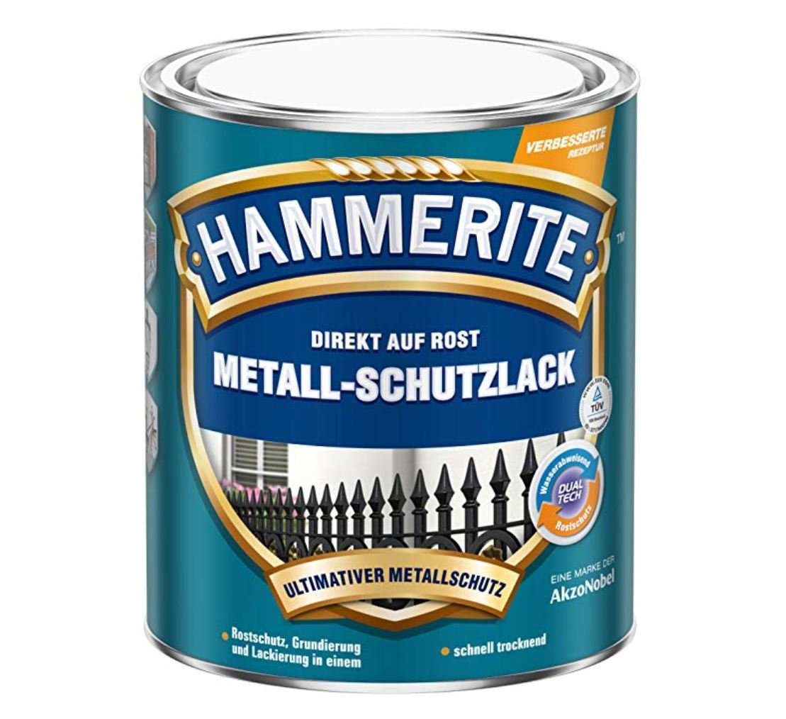 Metallschutzlack AKZO NOBEL 5134939 (Hammerite) Metall-Schutzlack Schwarz matt 2,5Ltr