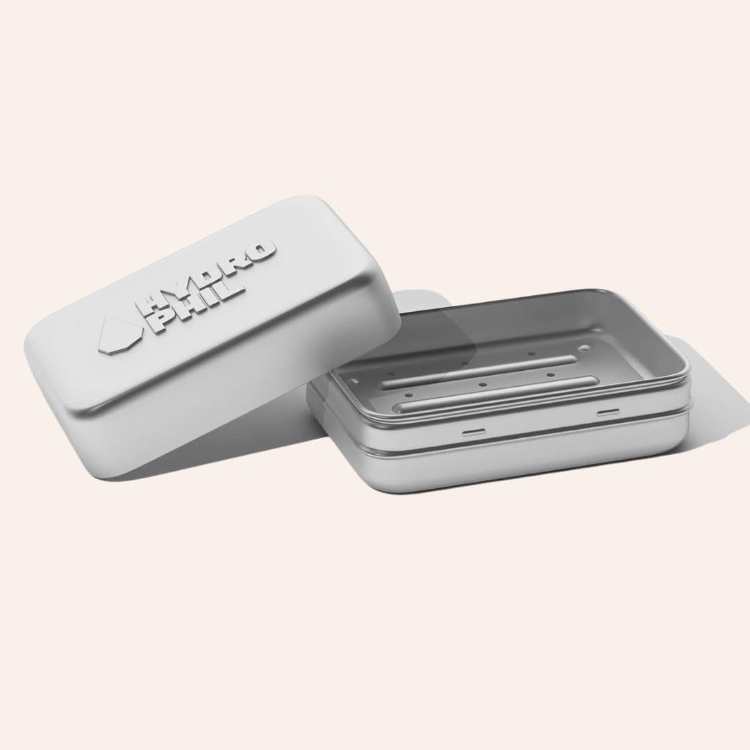 Hydrophil Seifenschale Hydrophil Seifenschale aus Aluminium mit Abtropfgitter, Seifendose, 1-St. – Bild 4 von 5