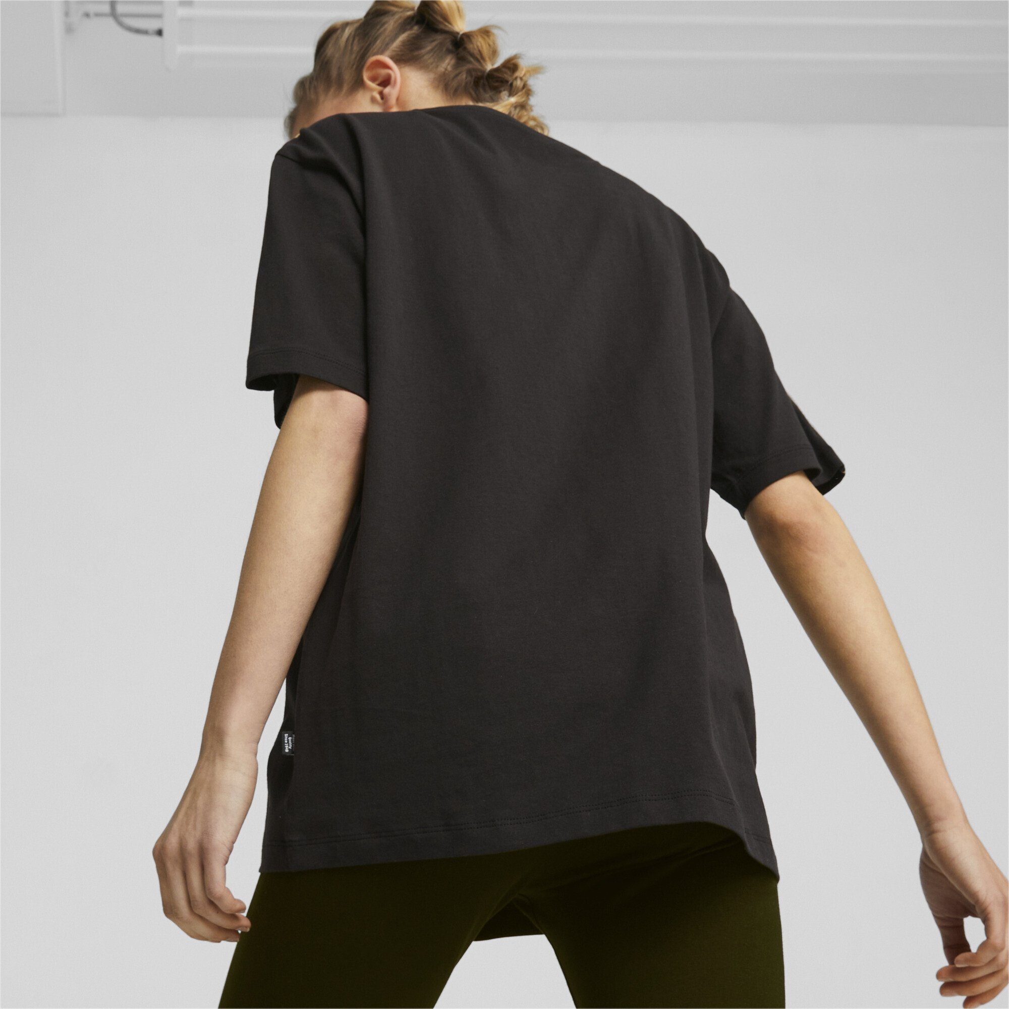 PUMA T-Shirt ESS+ MINIMAL GOLD Black Damen T-Shirt