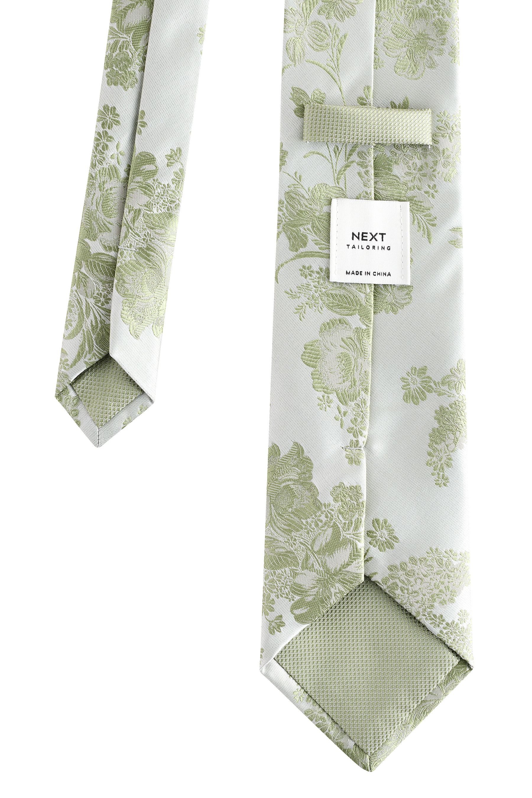 Next Krawatte Krawatte mit Blumenprint und Einstecktuch, Set (3-St) günstig online kaufen
